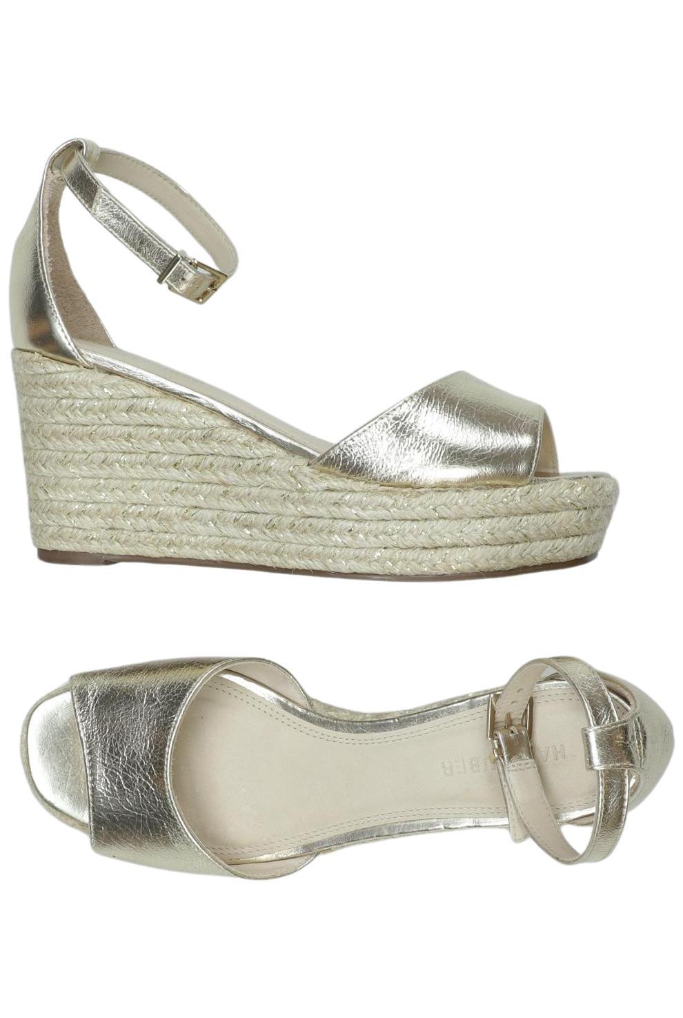 

Hallhuber Damen Sandale, gold, Gr. 37