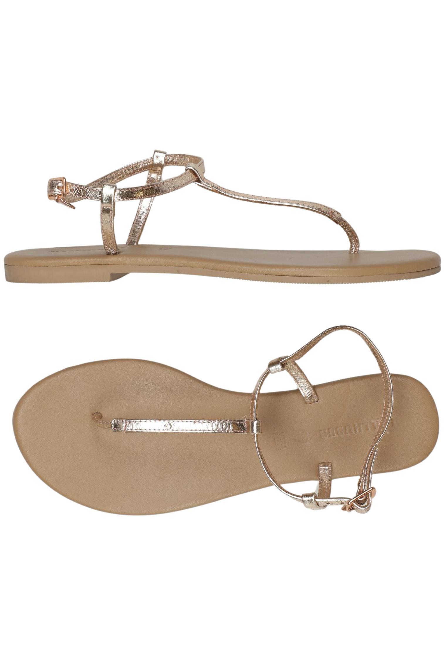 

Hallhuber Damen Sandale, gold, Gr. 39