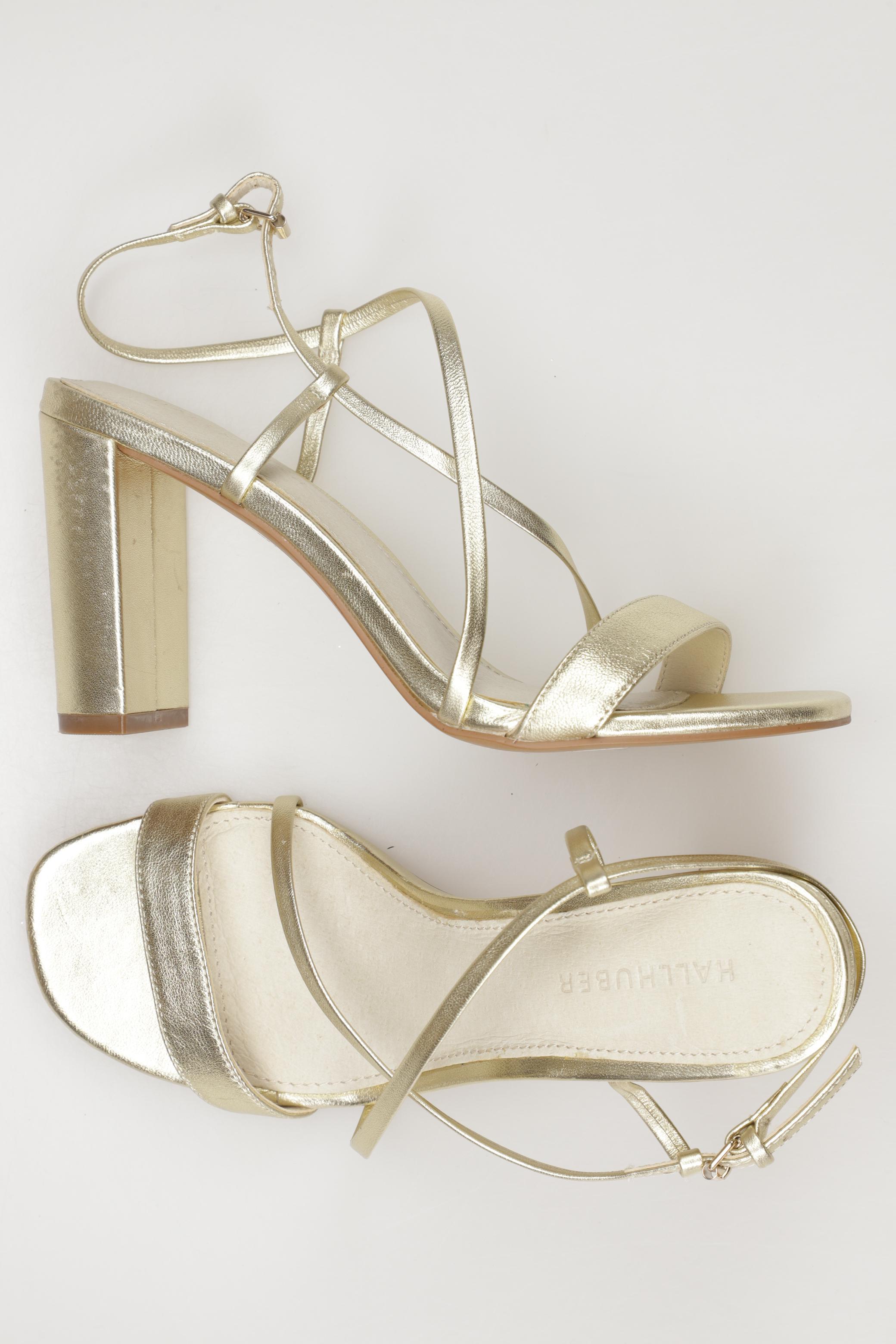 

Hallhuber Damen Sandale, gold, Gr. 37