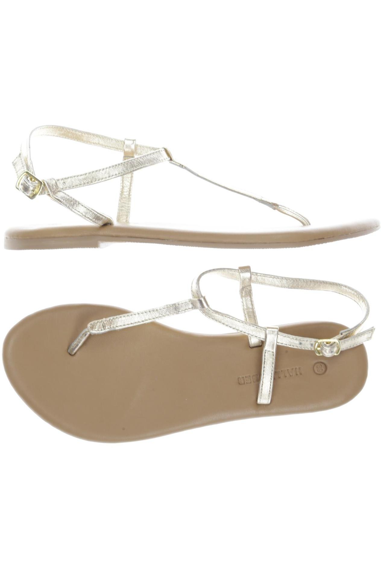 

Hallhuber Damen Sandale, gold, Gr. 39