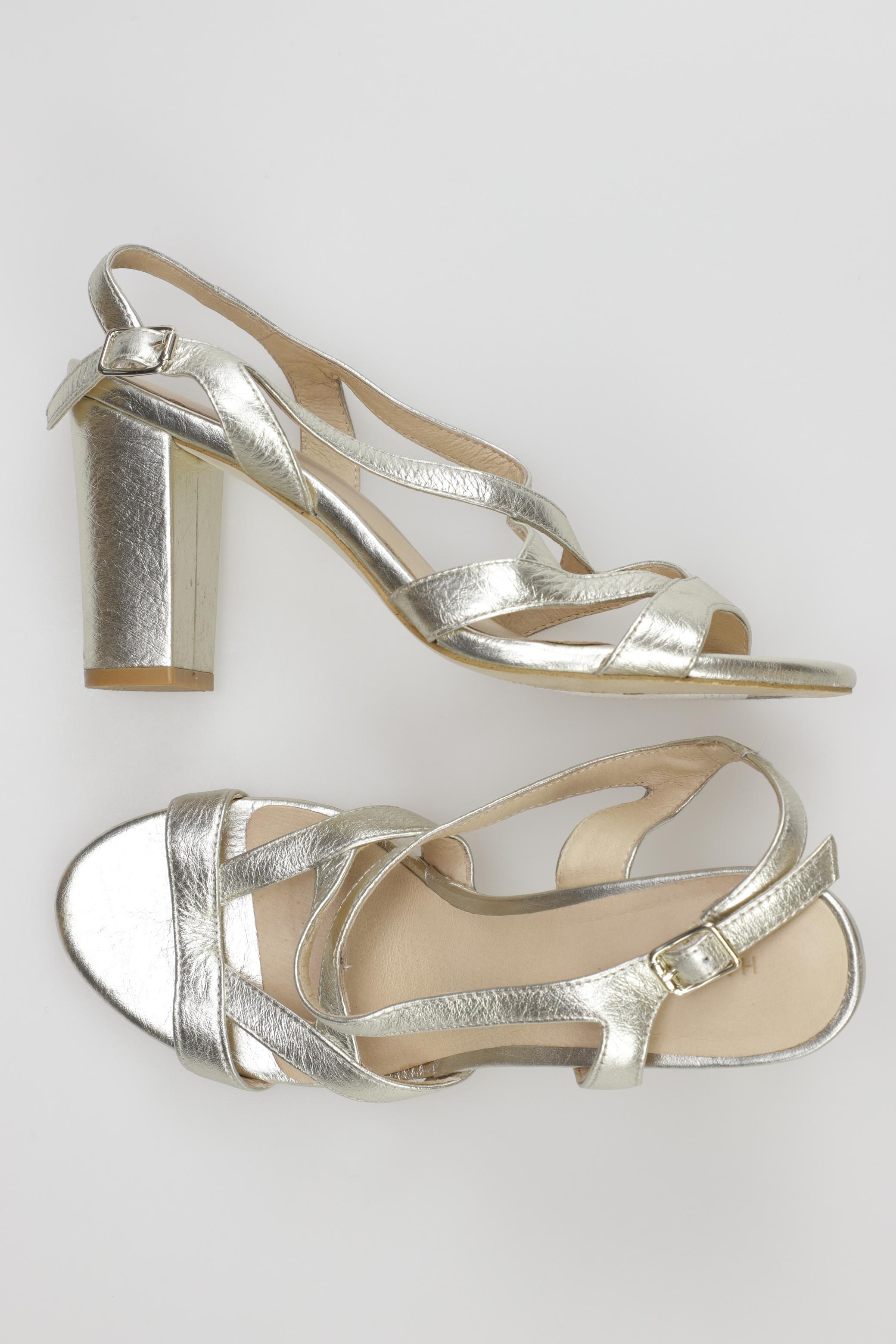 

Hallhuber Damen Sandale, gold, Gr. 38