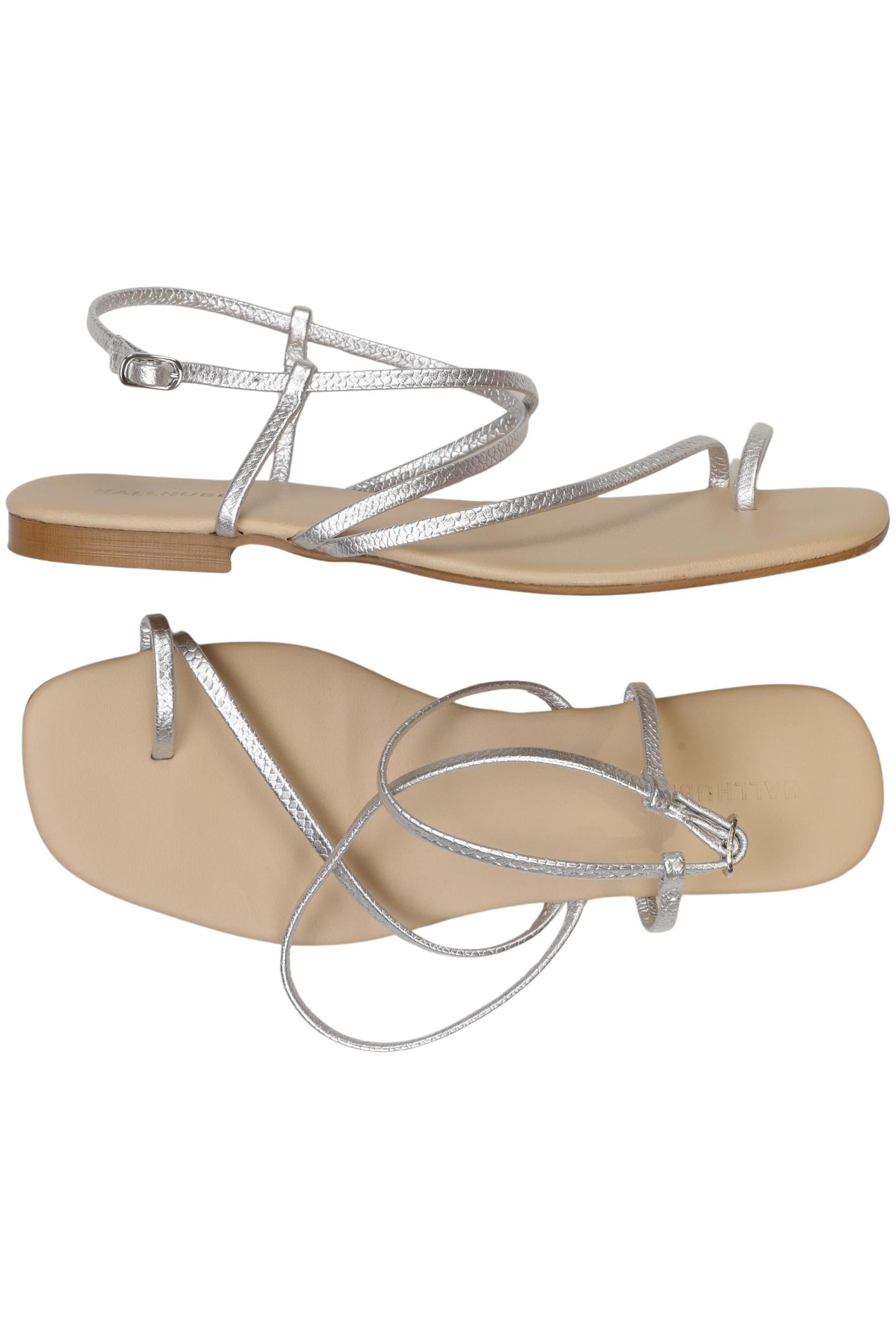 

Hallhuber Damen Sandale, silber, Gr. 39