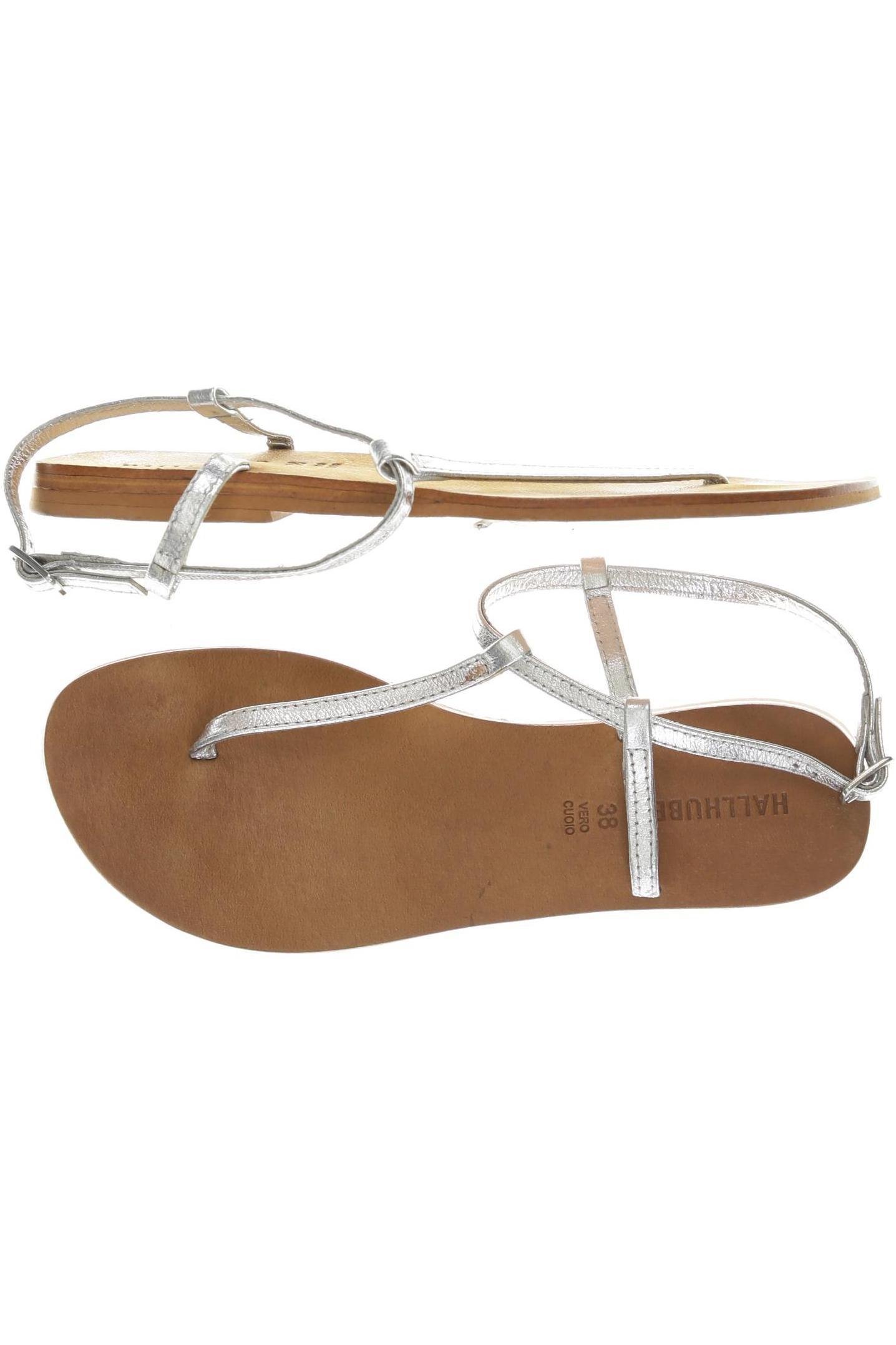 

Hallhuber Damen Sandale, silber, Gr. 38