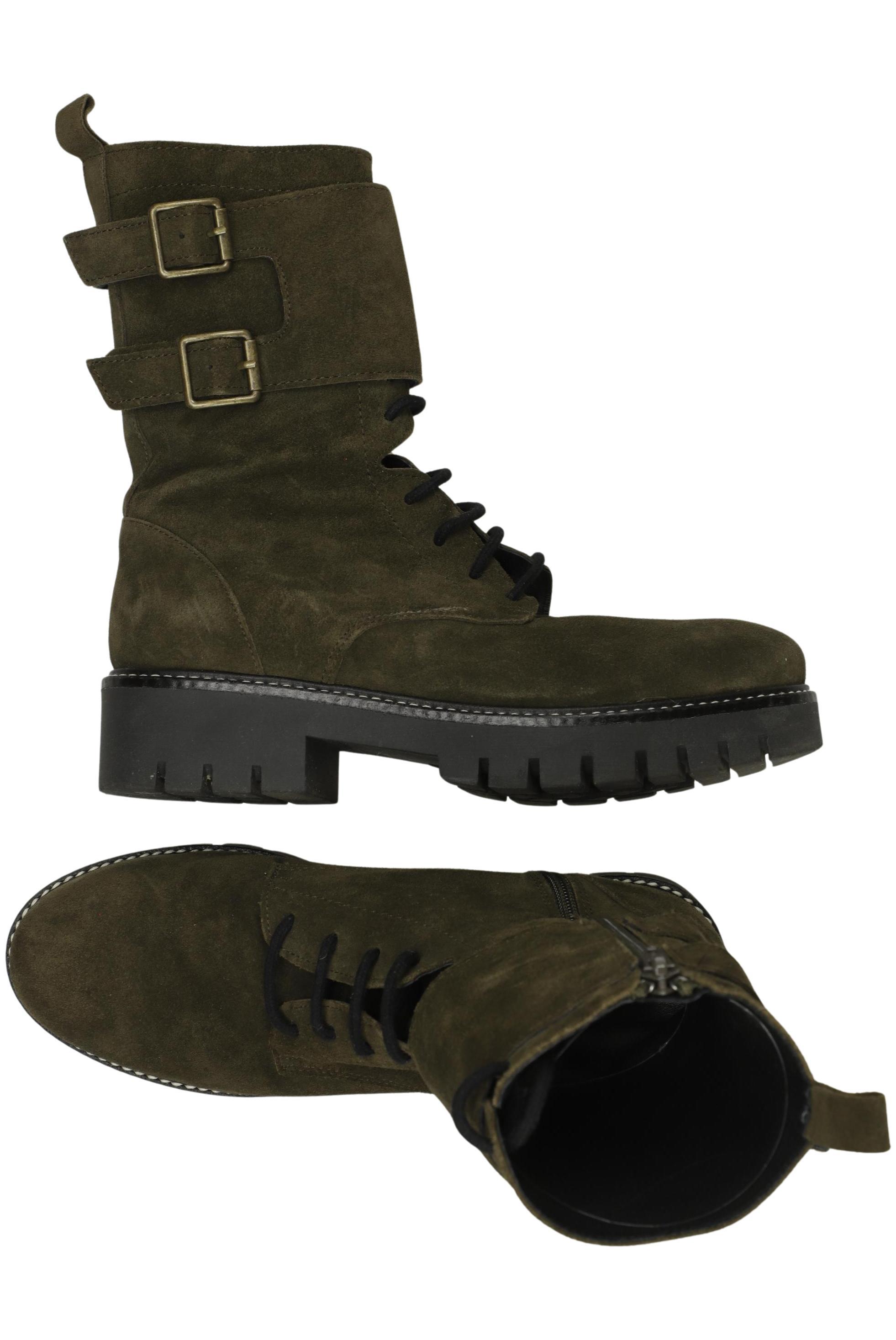 

Hallhuber Damen Stiefelette, grün, Gr. 37