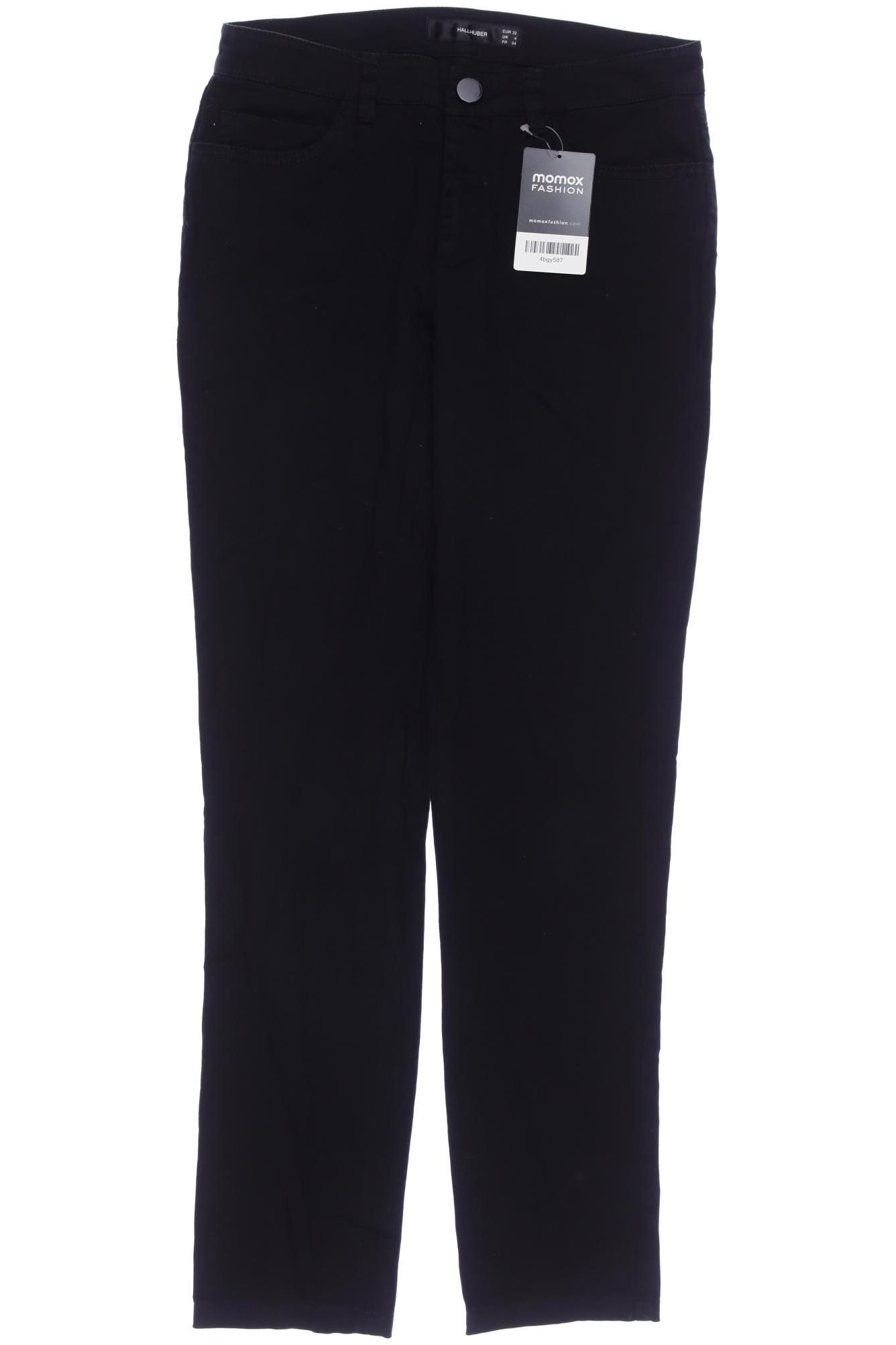 Thumbnail - Hallhuber Damen Stoffhose, schwarz, Gr. 32