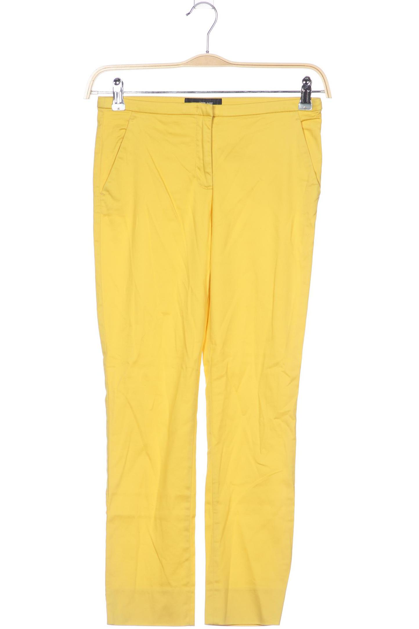 

Hallhuber Damen Stoffhose, gelb, Gr. 34