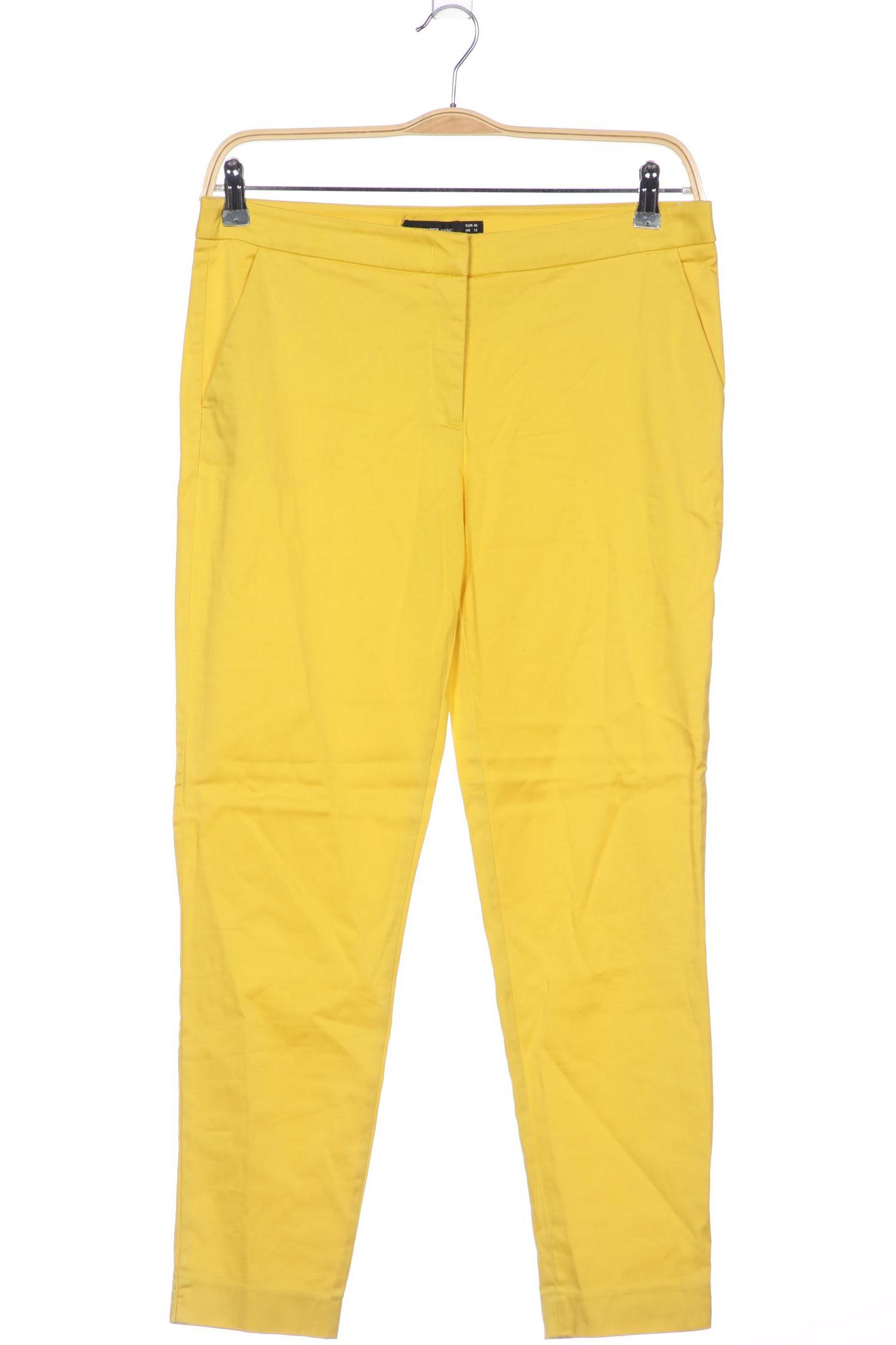 

Hallhuber Damen Stoffhose, gelb, Gr. 40