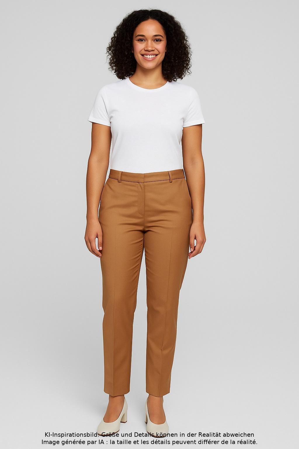 

Hallhuber Damen Stoffhose, braun, Gr. 38