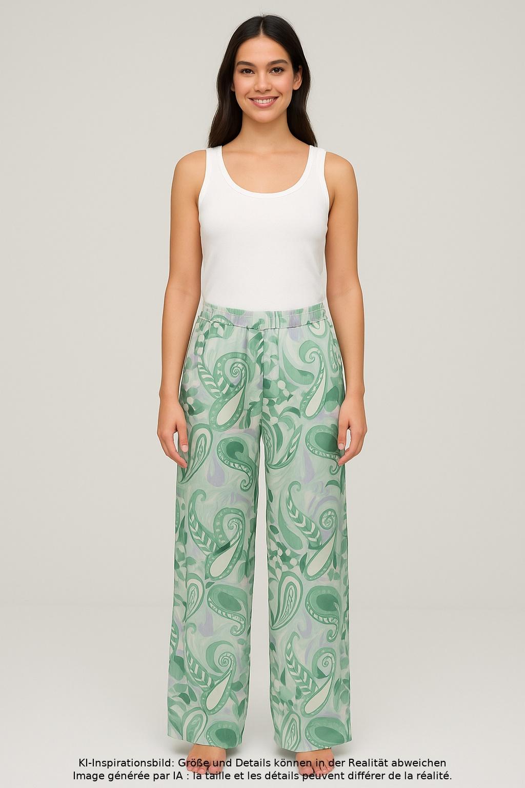 

Hallhuber Damen Stoffhose, mehrfarbig, Gr. 34