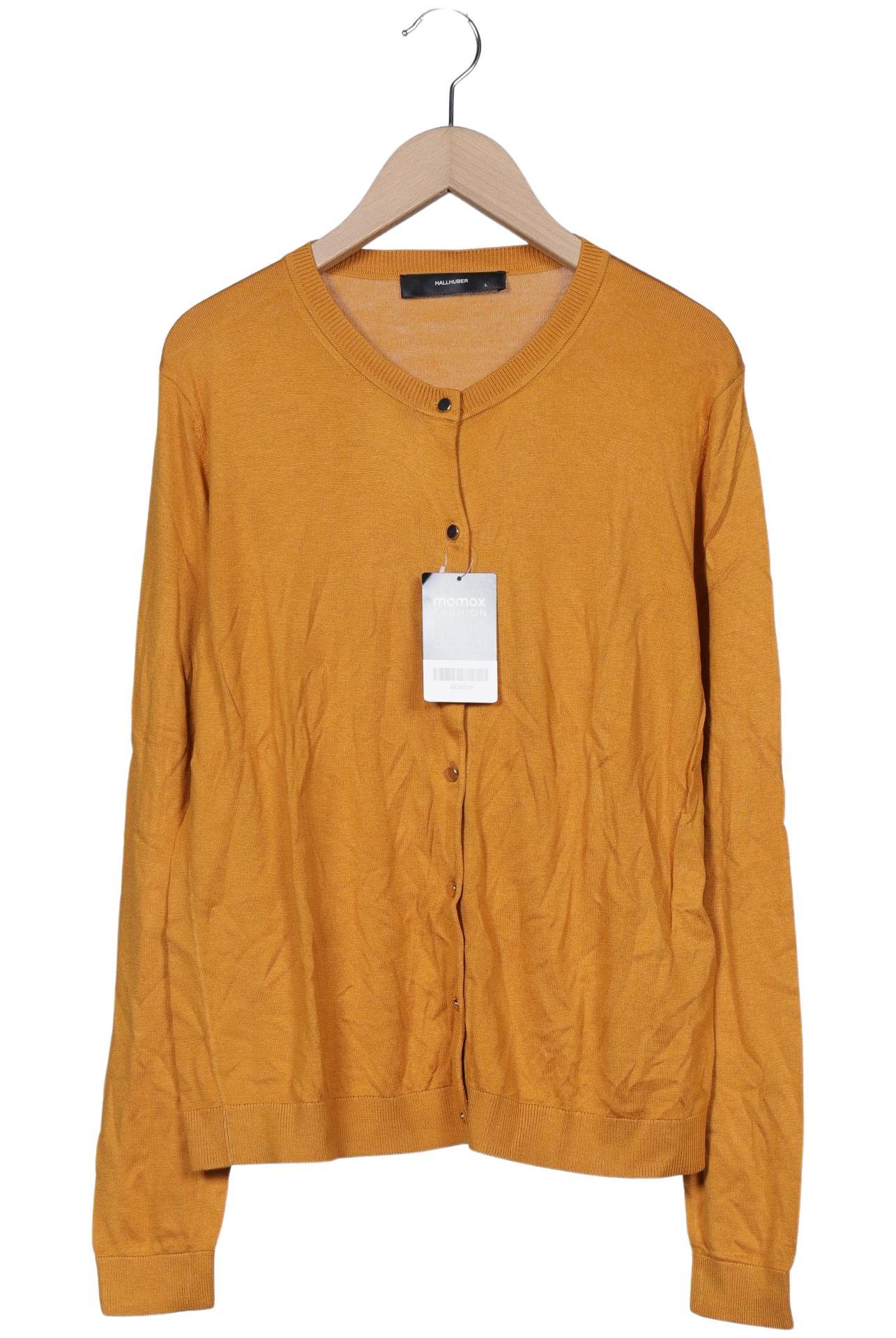 

Hallhuber Damen Strickjacke, gelb, Gr. 42