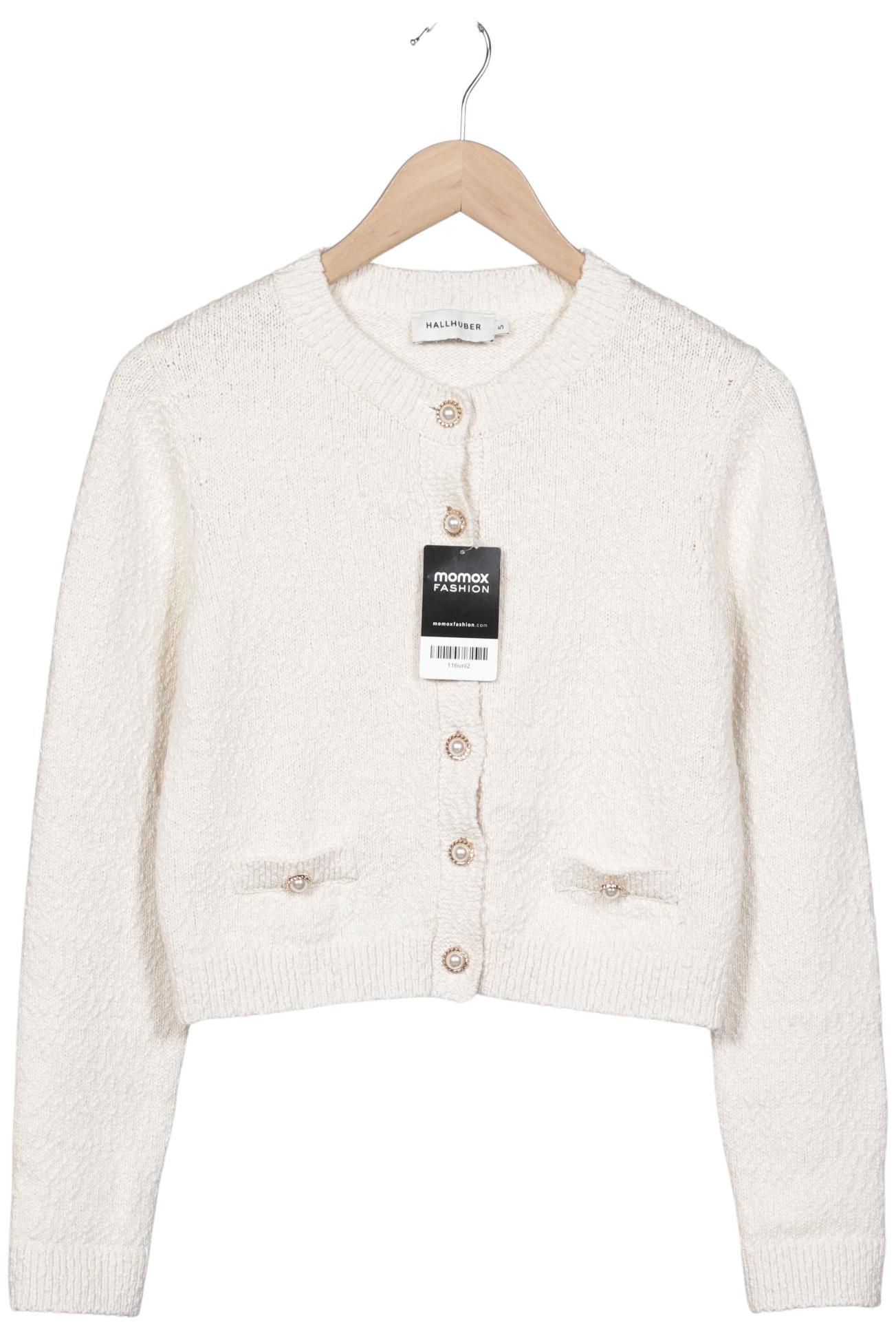 

Hallhuber Damen Strickjacke, cremeweiß, Gr. 36