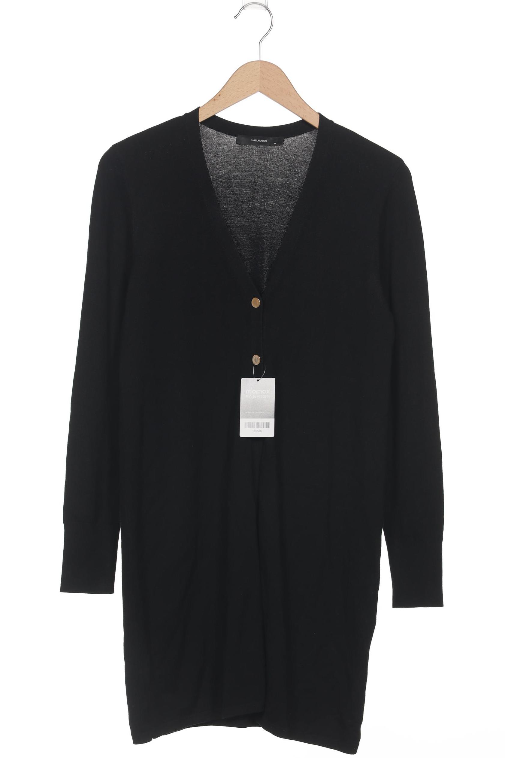 

Hallhuber Damen Strickjacke, schwarz, Gr. 38