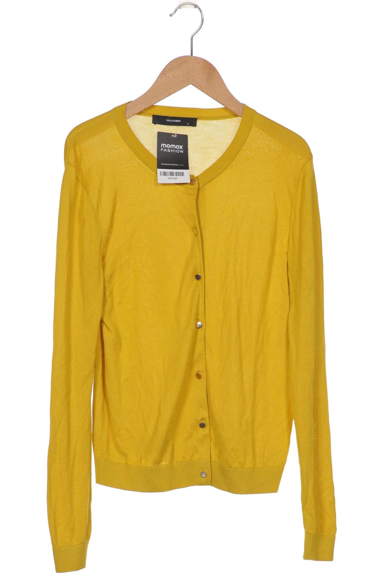 

Hallhuber Damen Strickjacke, gelb, Gr. 36
