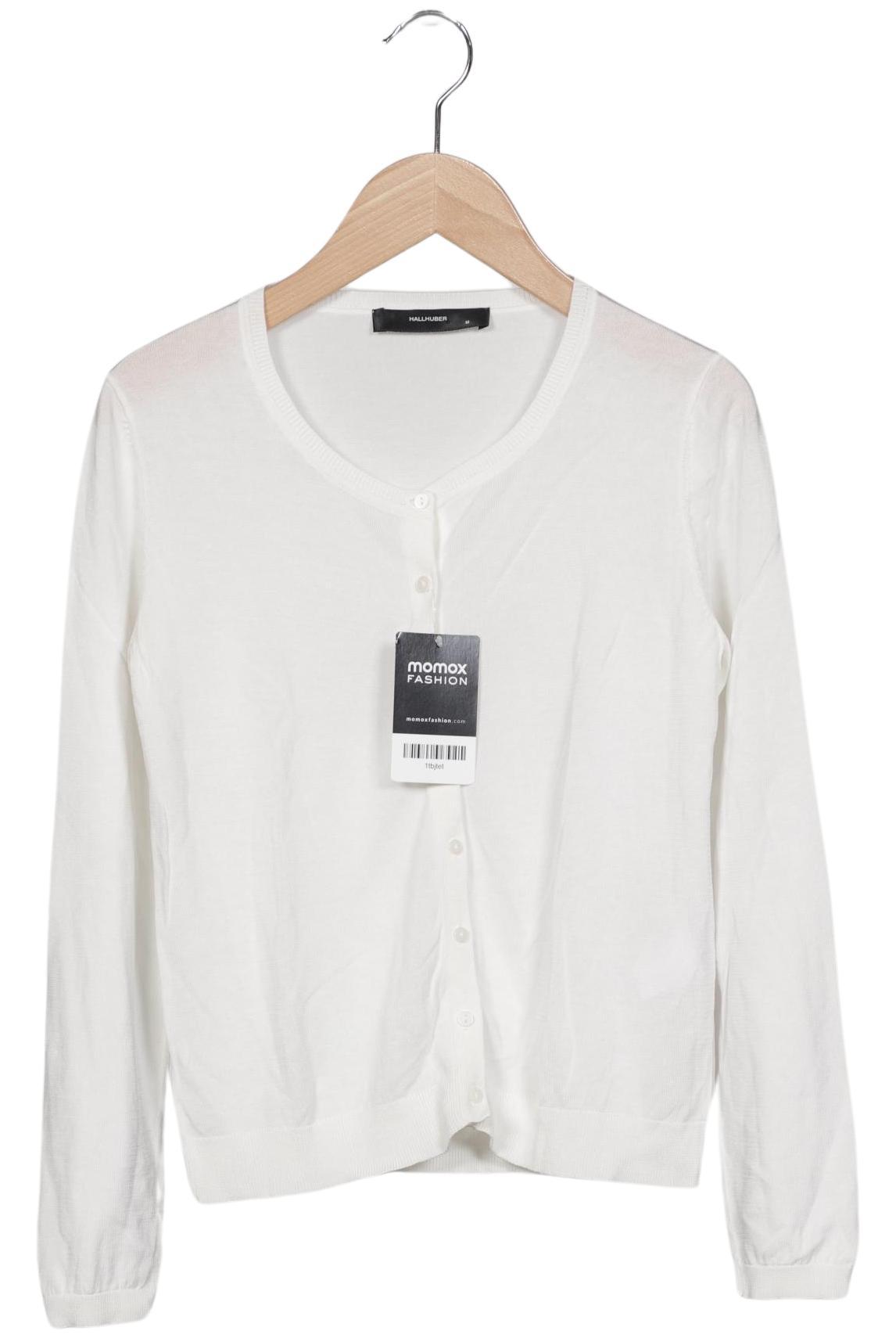 

Hallhuber Damen Strickjacke, weiß, Gr. 38