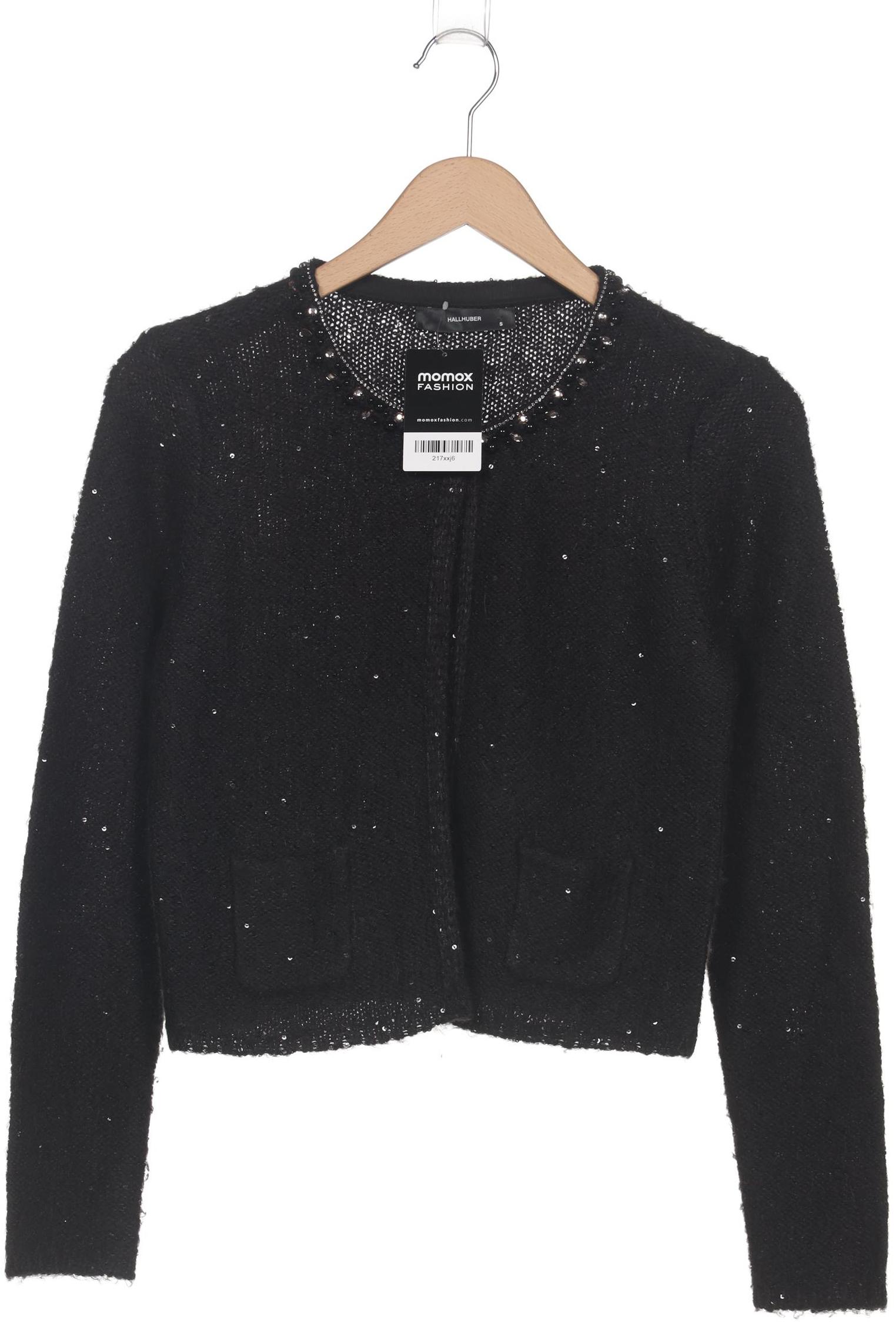 

Hallhuber Damen Strickjacke, schwarz, Gr. 36