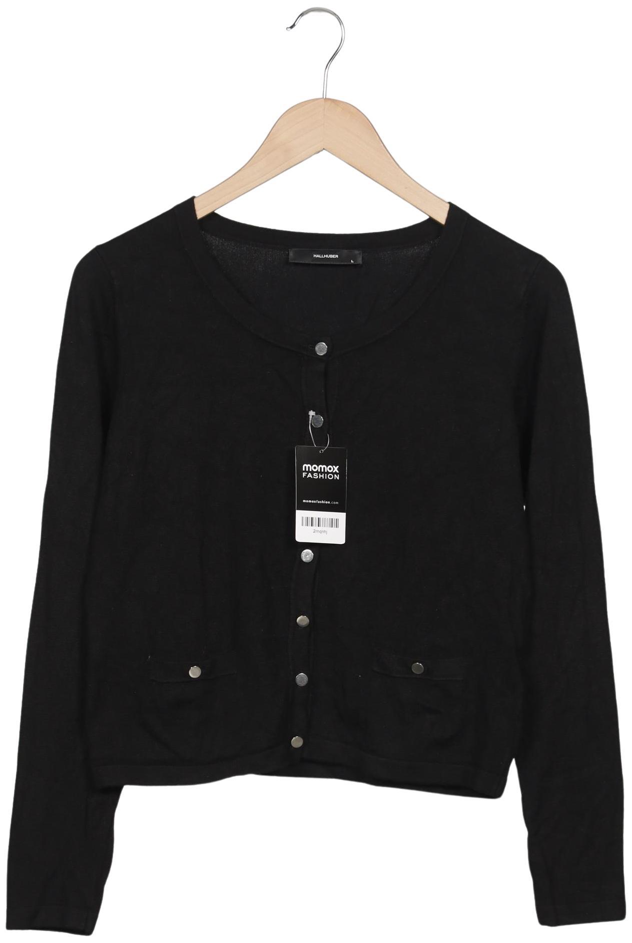 

Hallhuber Damen Strickjacke, schwarz, Gr. 42