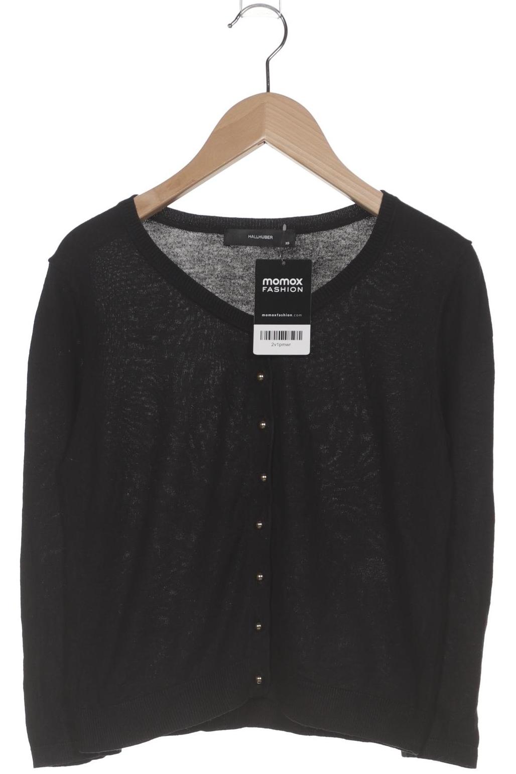 

Hallhuber Damen Strickjacke, schwarz, Gr. 34
