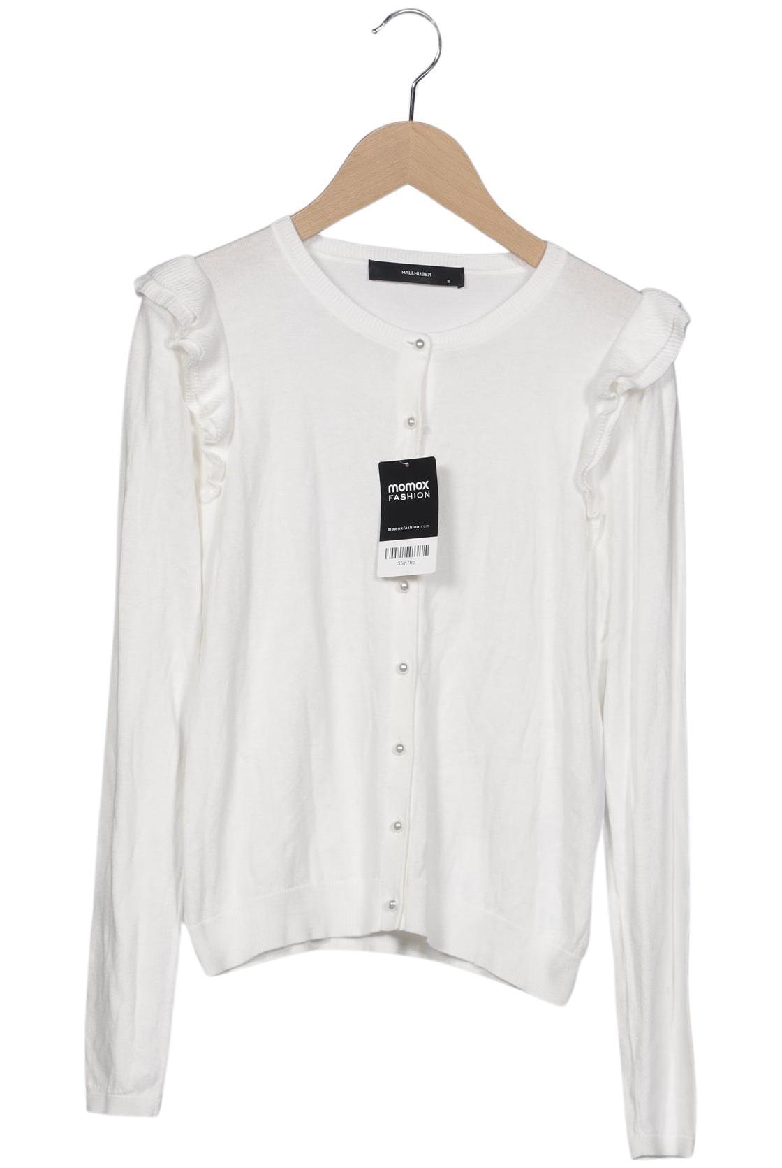 

Hallhuber Damen Strickjacke, weiß, Gr. 36
