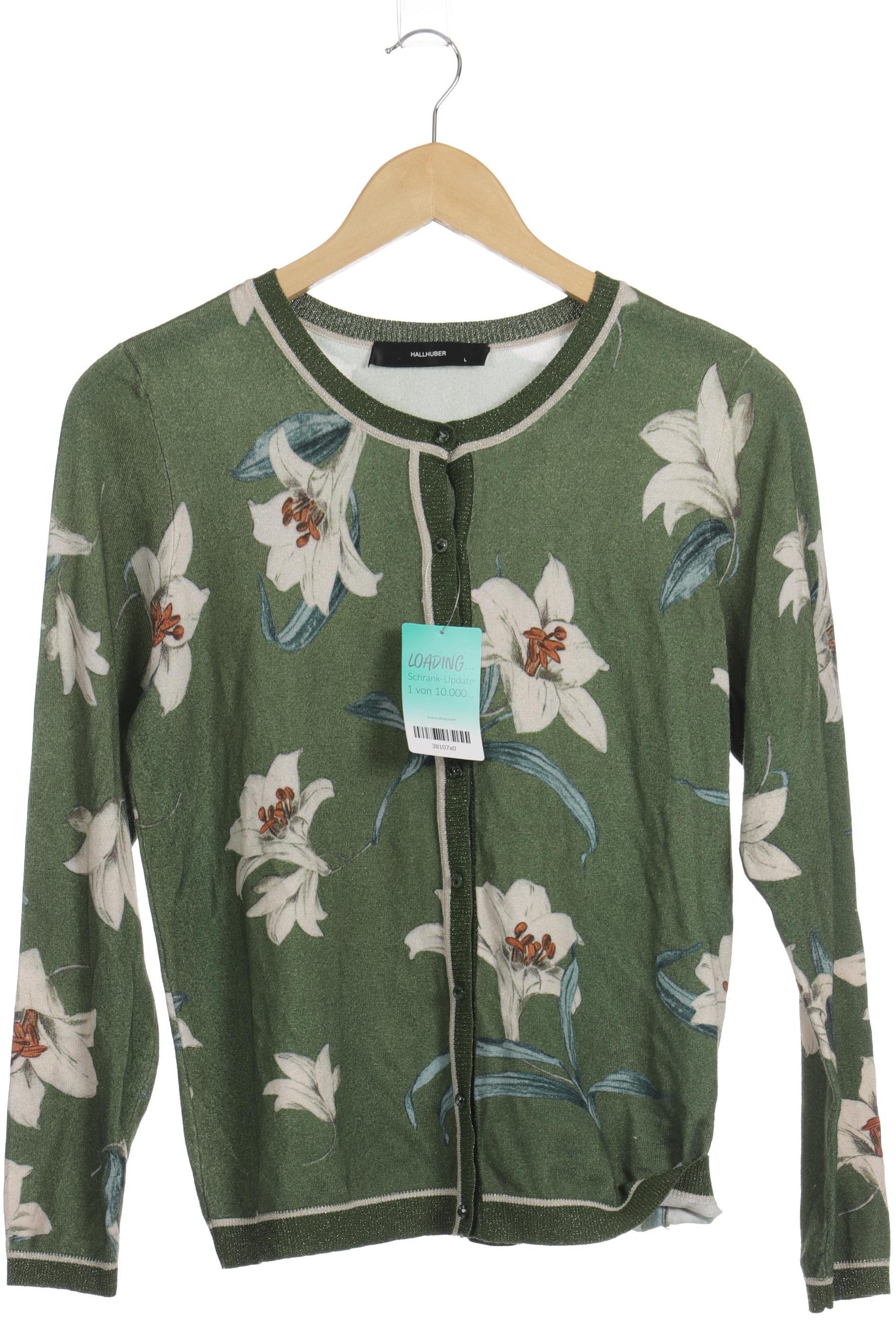 

Hallhuber Damen Strickjacke, grün, Gr.