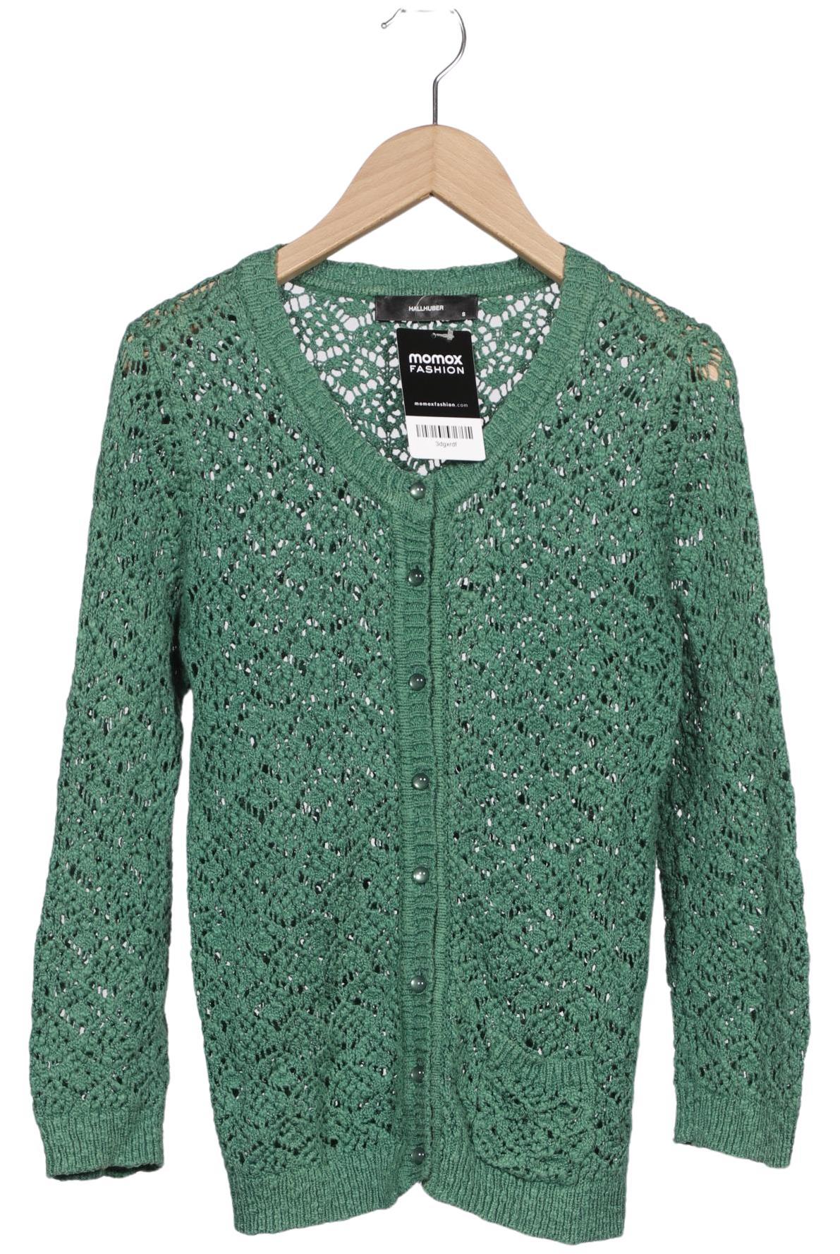 

Hallhuber Damen Strickjacke, grün, Gr. 36