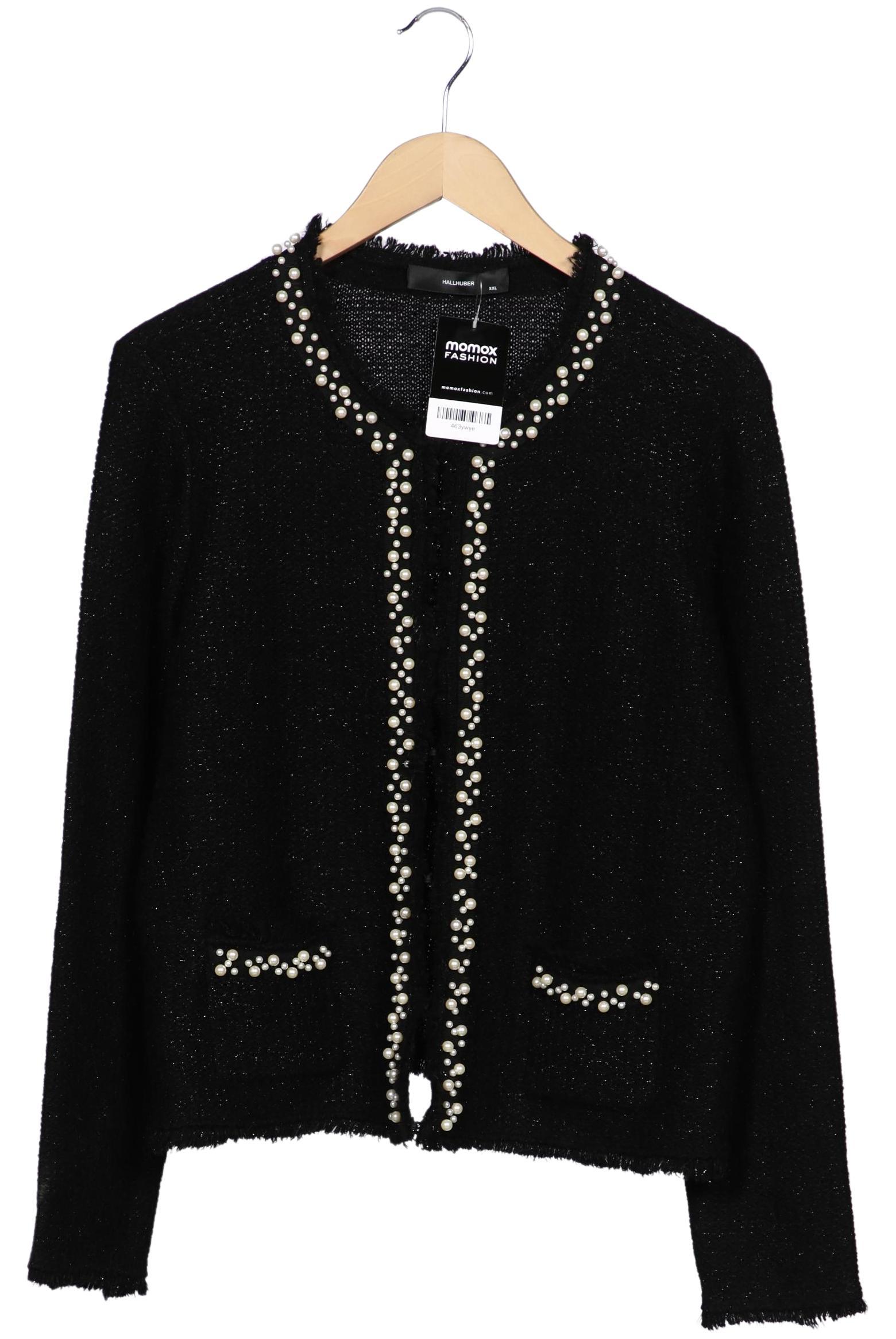 

Hallhuber Damen Strickjacke, schwarz, Gr. 46