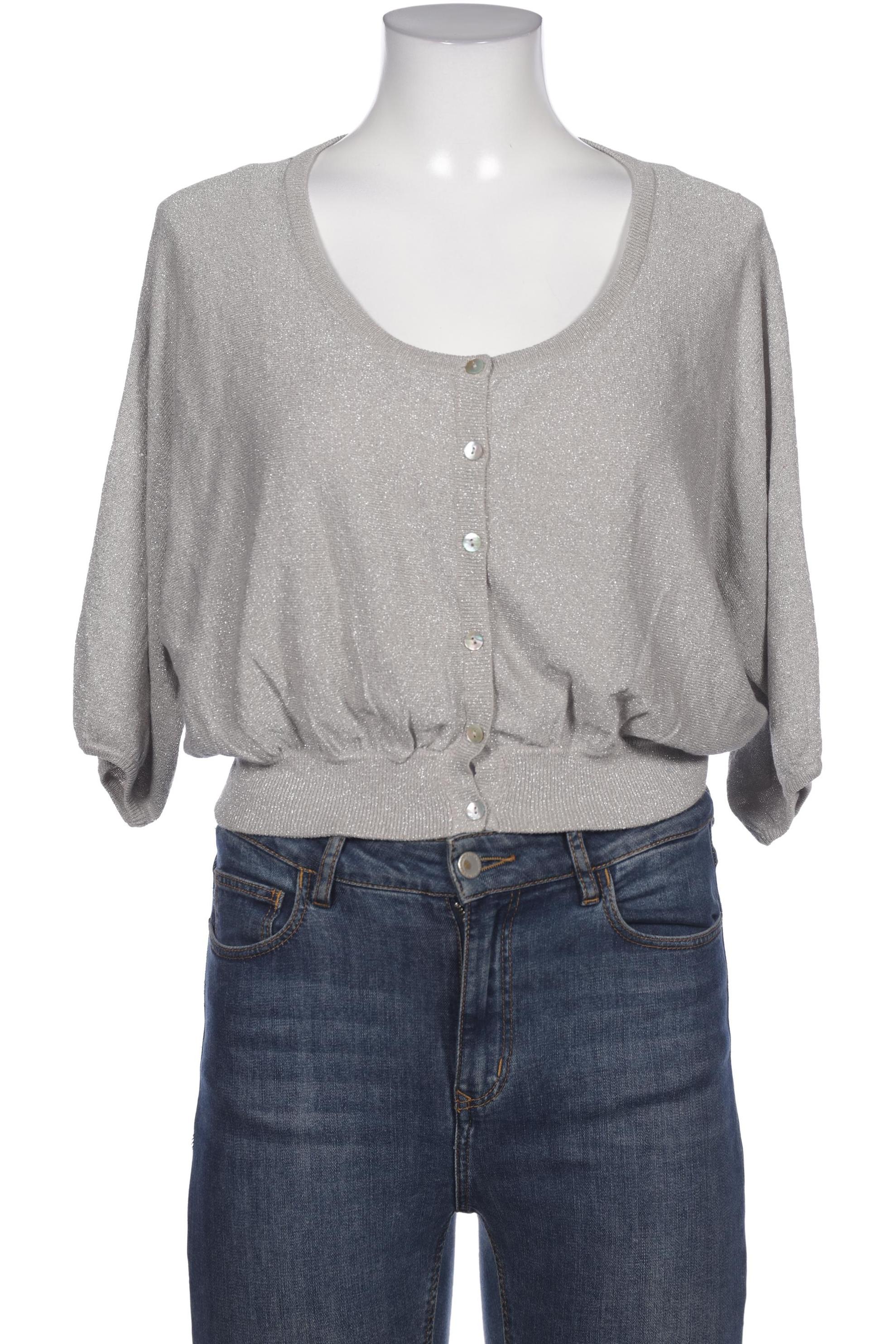

Hallhuber Damen Strickjacke, grau, Gr. 38