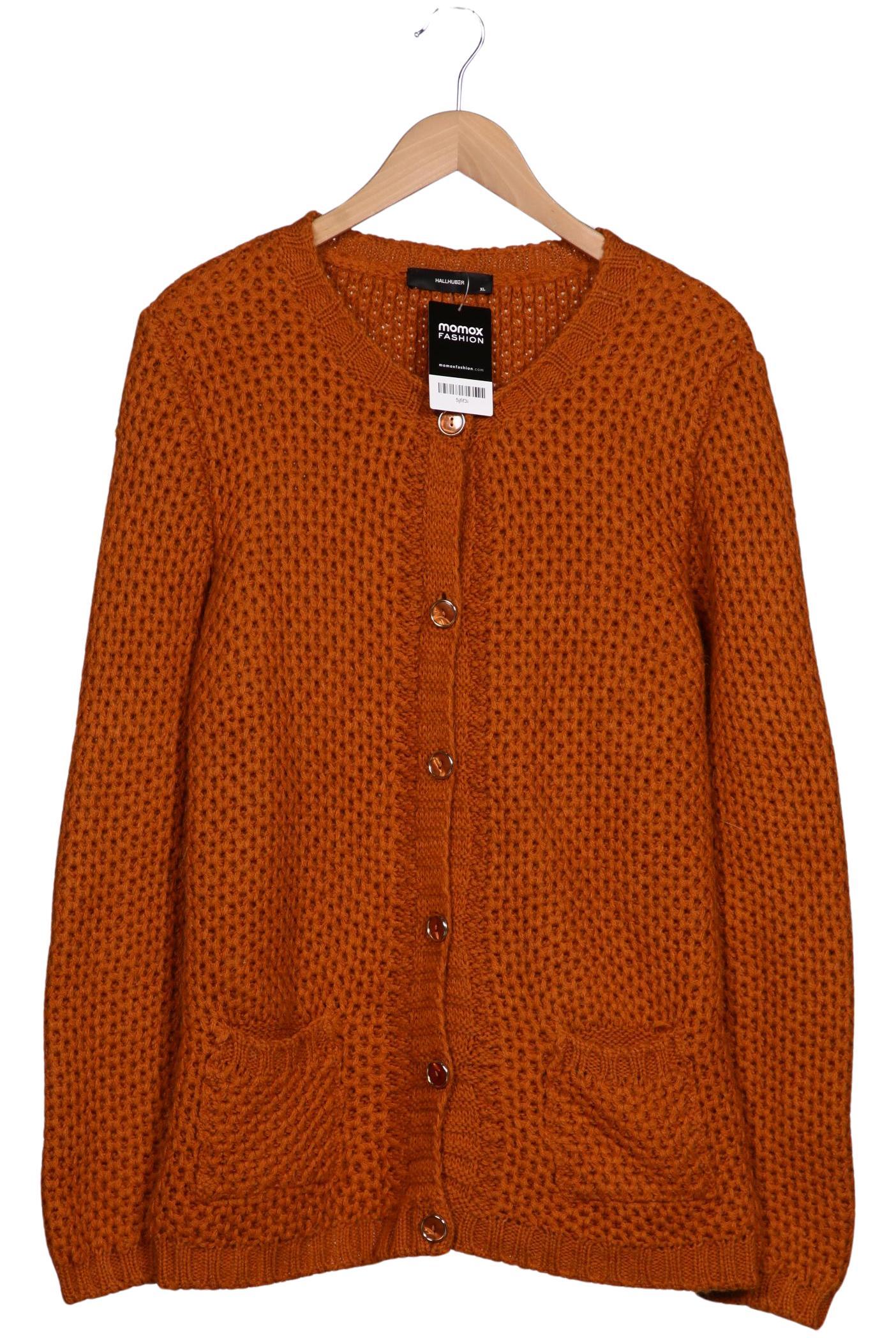 

Hallhuber Damen Strickjacke, orange, Gr. 44