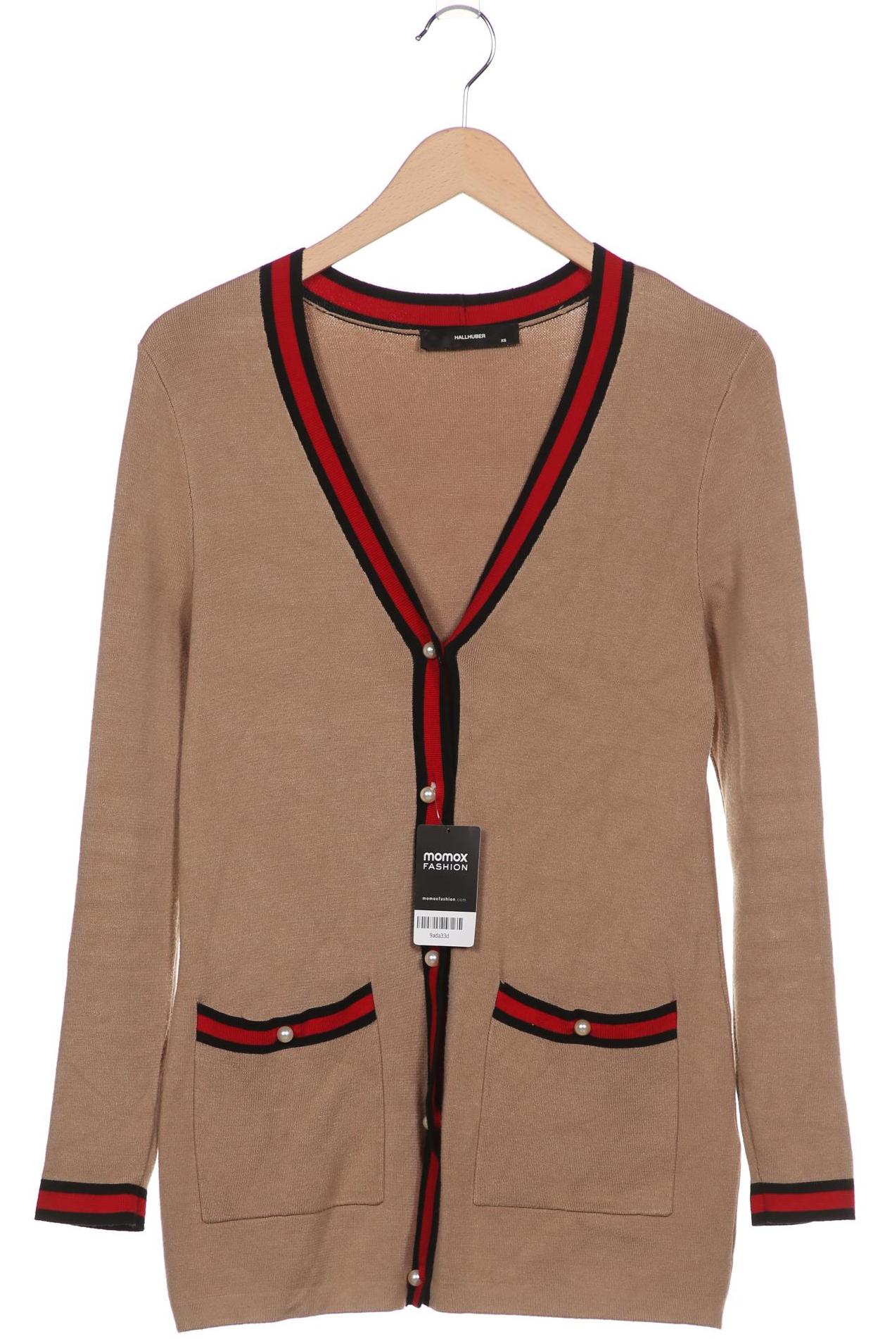 

Hallhuber Damen Strickjacke, braun, Gr. 34
