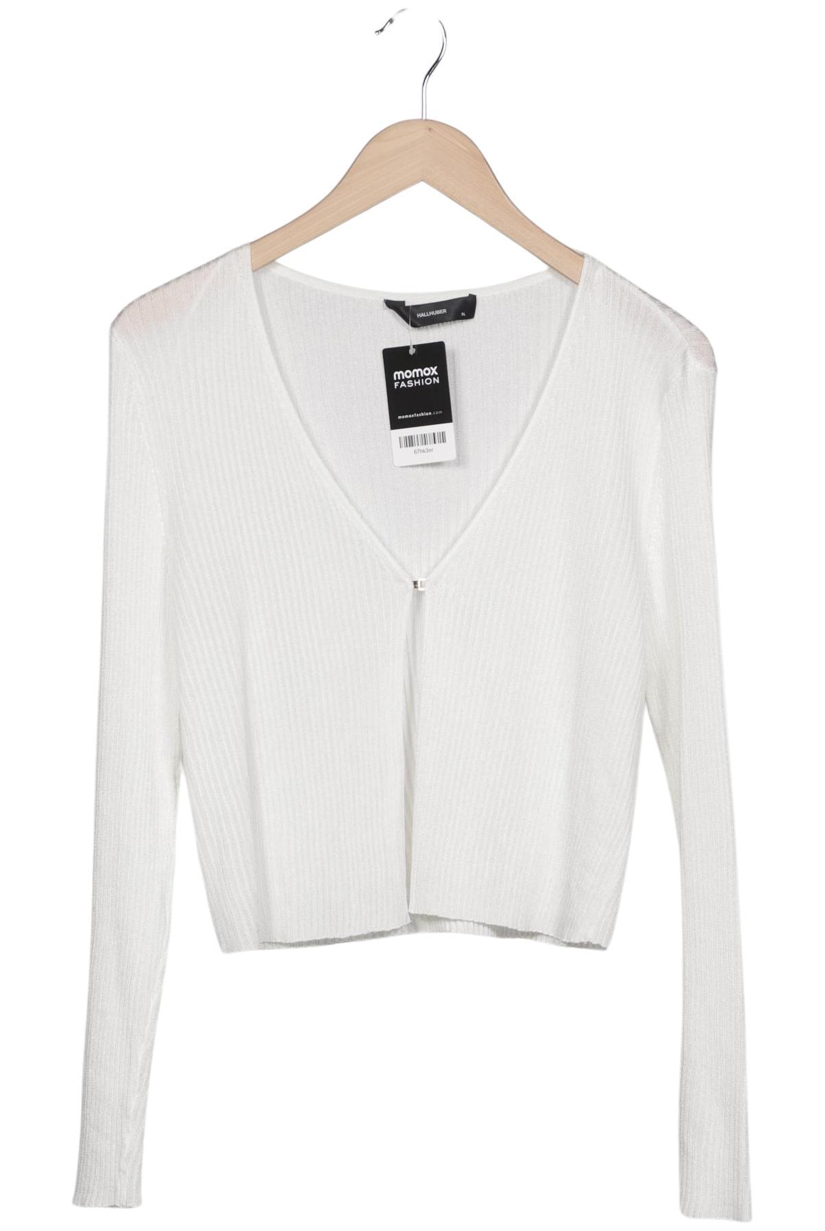 

Hallhuber Damen Strickjacke, weiß, Gr. 44