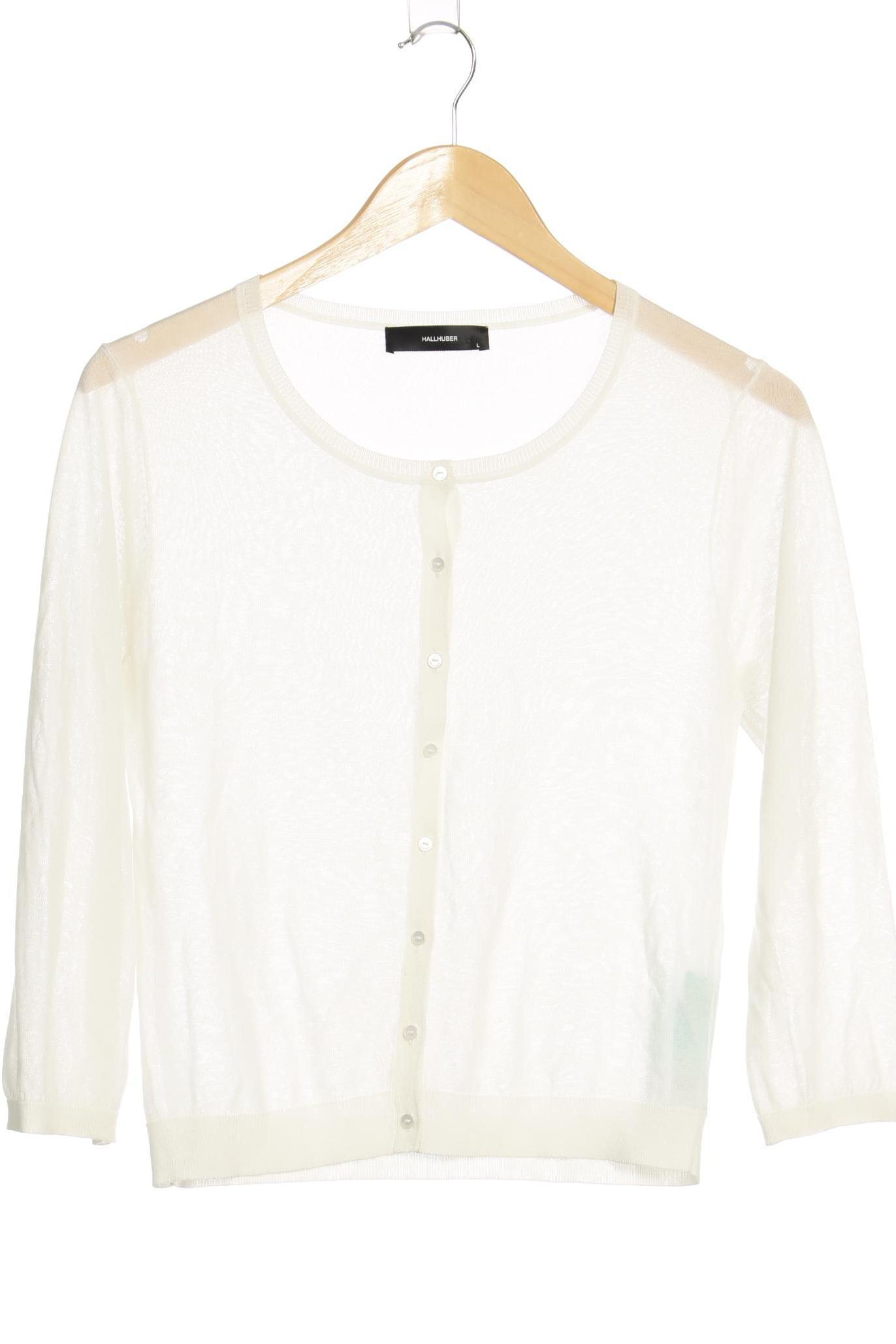 

Hallhuber Damen Strickjacke, weiß, Gr.