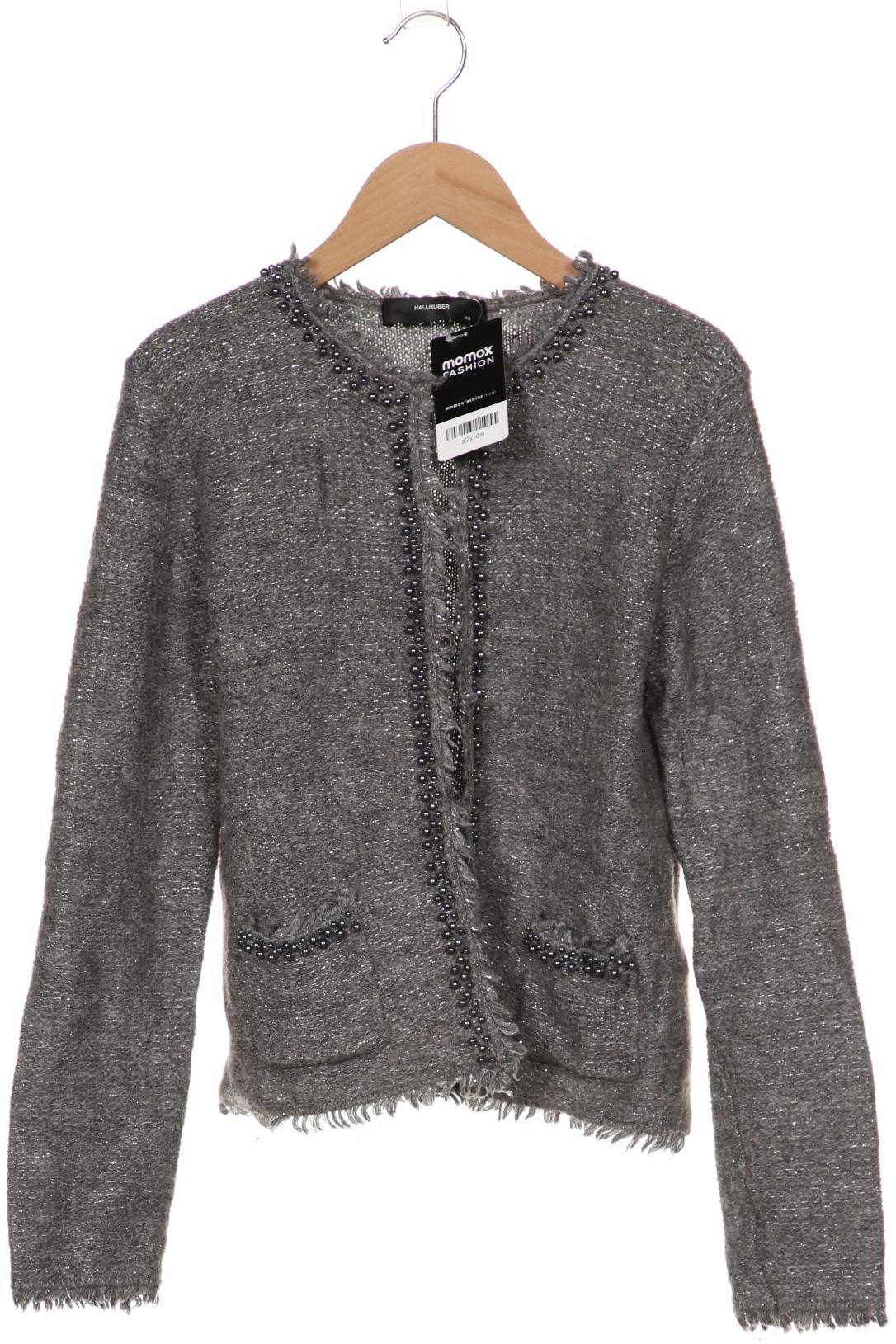 

Hallhuber Damen Strickjacke, grau, Gr. 34