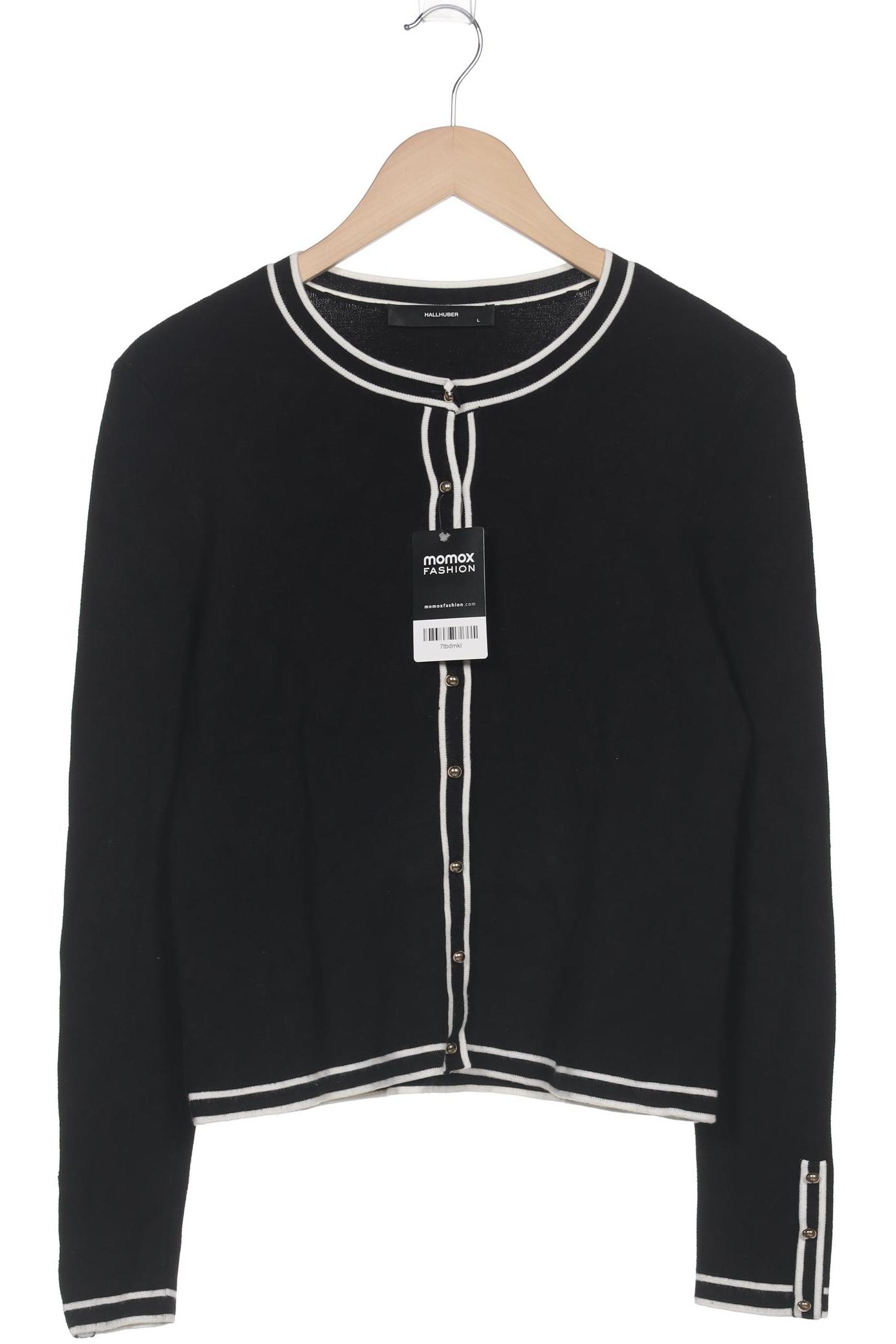 

Hallhuber Damen Strickjacke, schwarz, Gr. 42