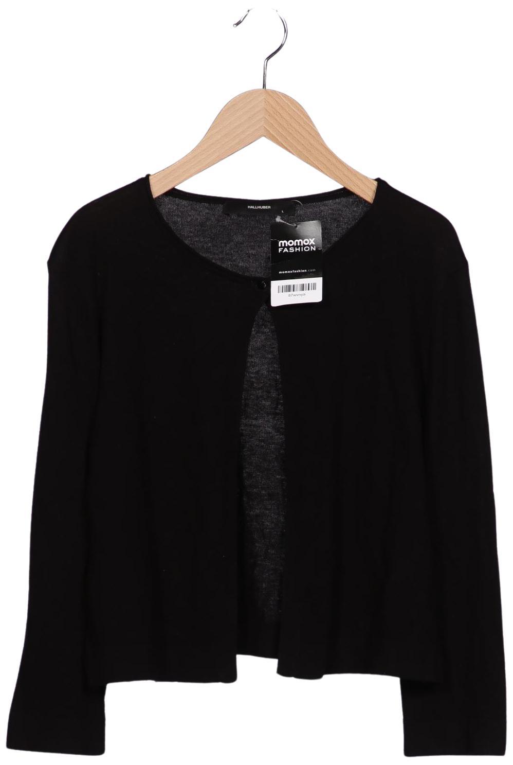 

Hallhuber Damen Strickjacke, schwarz, Gr. 42