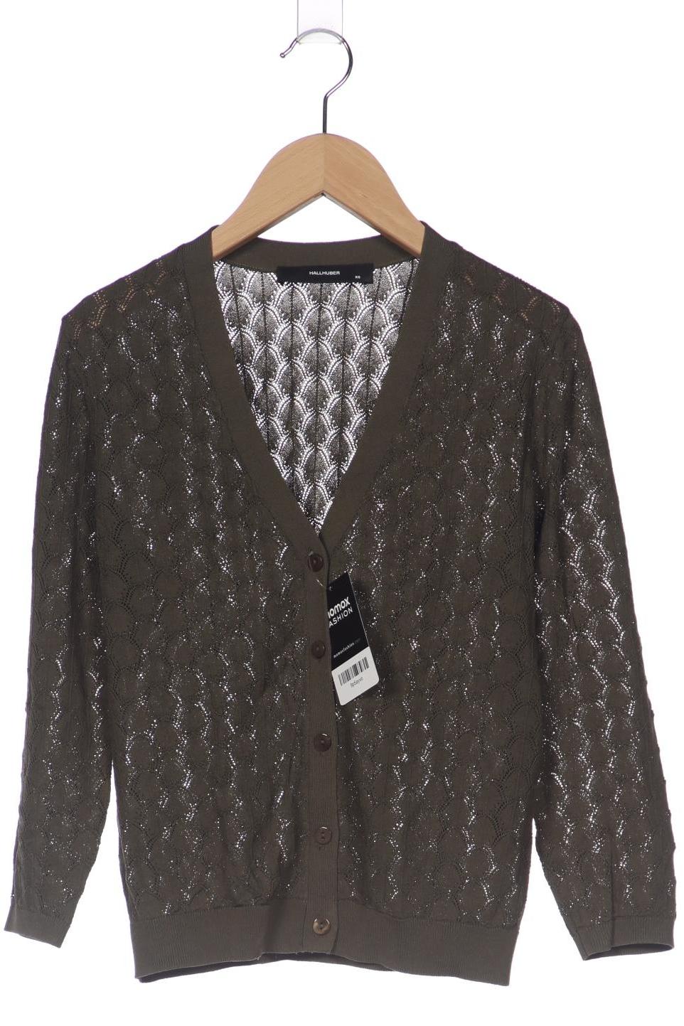 

Hallhuber Damen Strickjacke, grün, Gr. 34