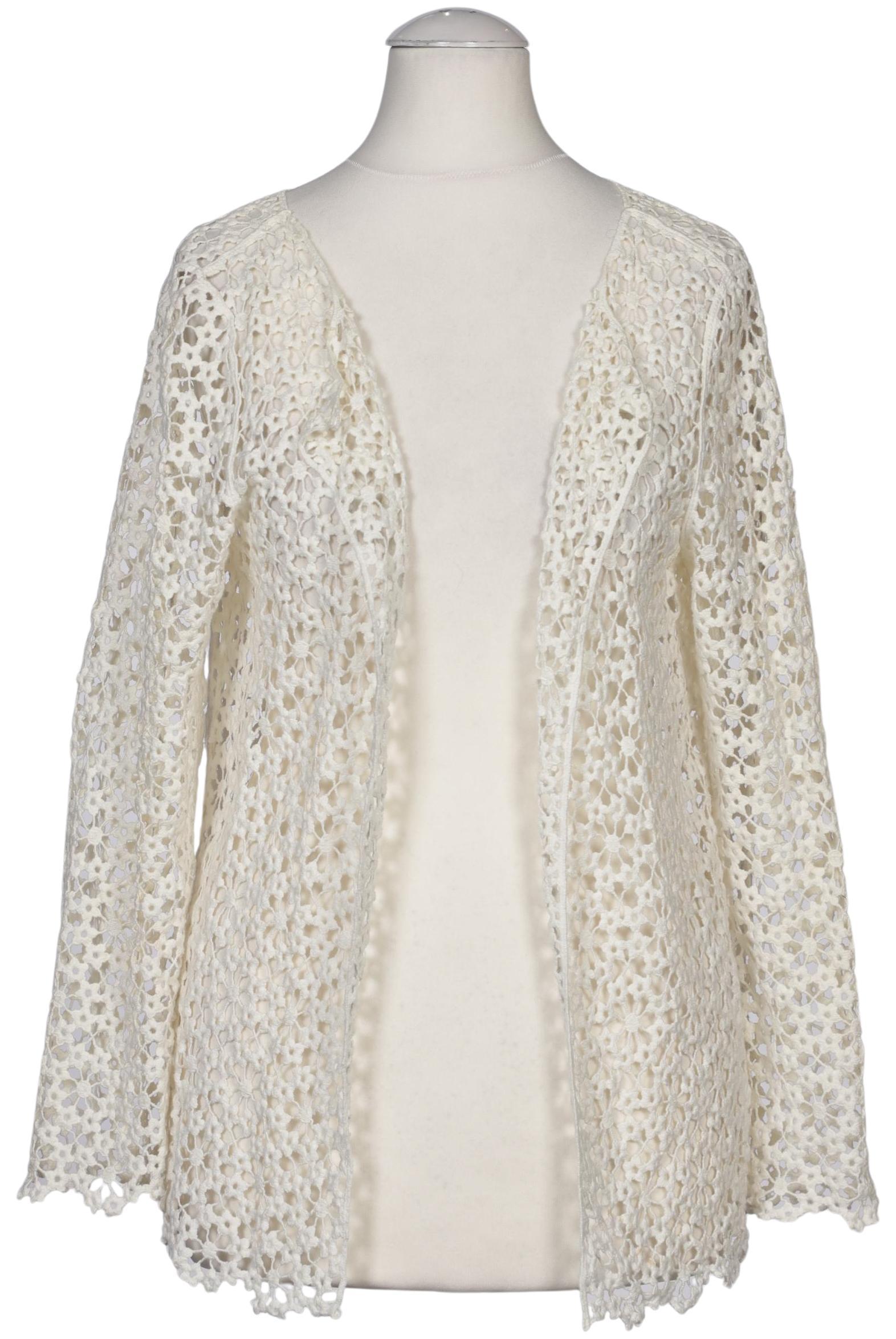 

Hallhuber Damen Strickjacke, cremeweiß, Gr. 36