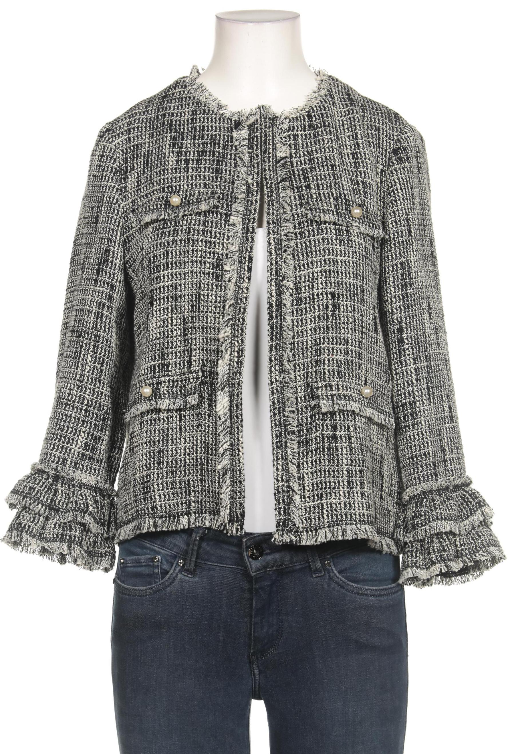

Hallhuber Damen Strickjacke, grau, Gr. 38