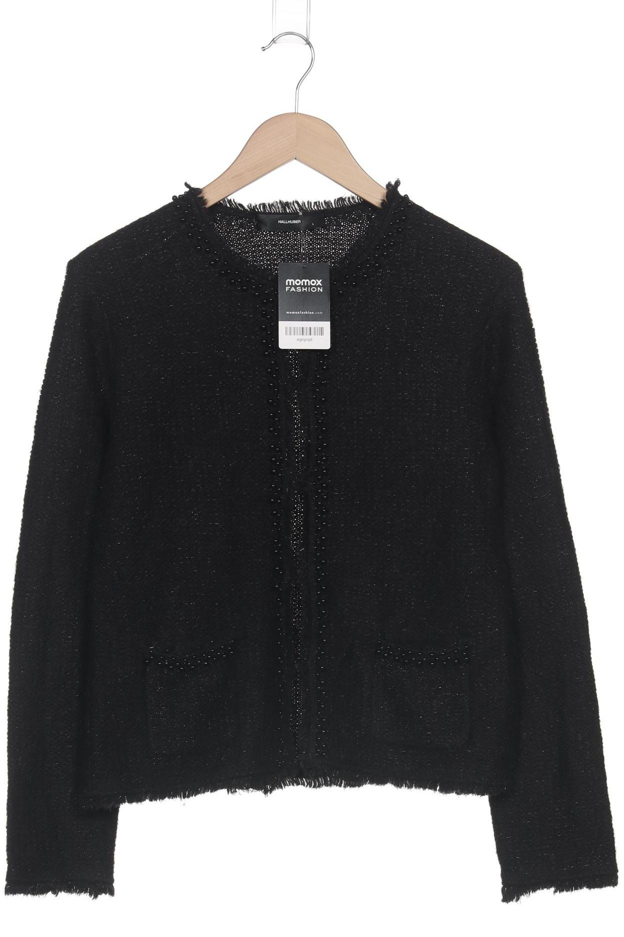 

Hallhuber Damen Strickjacke, schwarz, Gr. 42