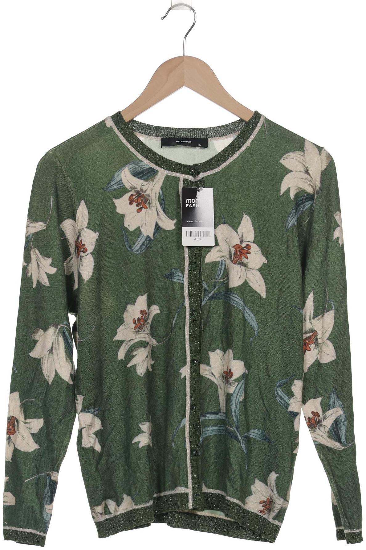 

Hallhuber Damen Strickjacke, grün, Gr. 44