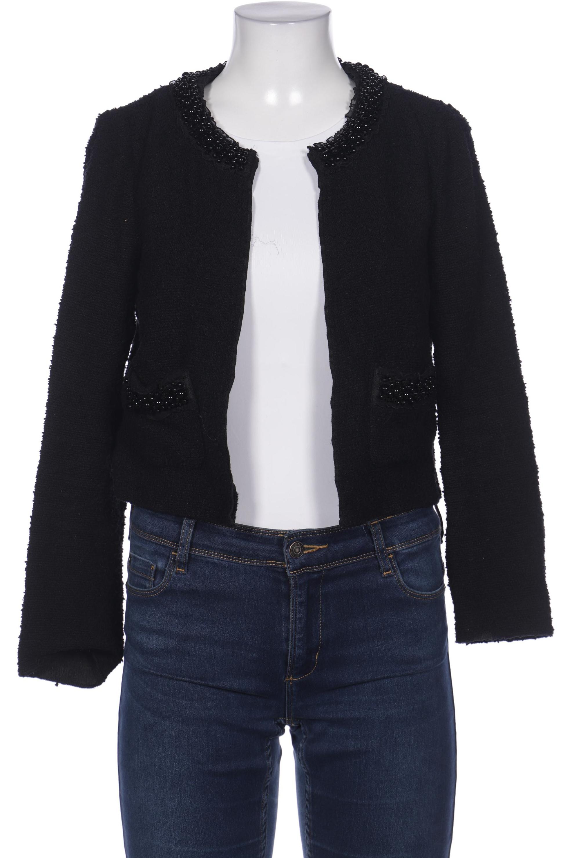 

Hallhuber Damen Strickjacke, schwarz, Gr. 38
