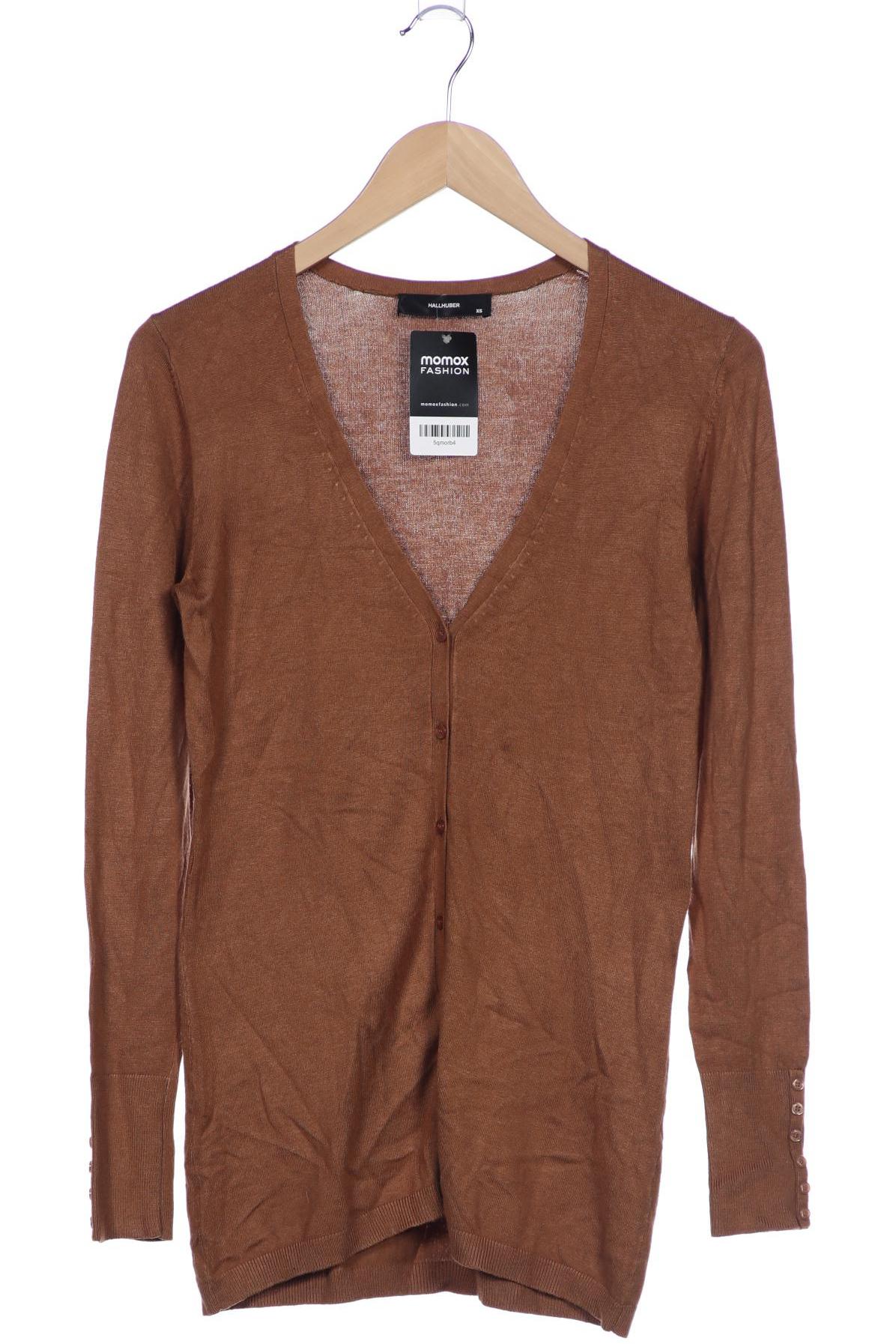 

Hallhuber Damen Strickjacke, braun, Gr. 34
