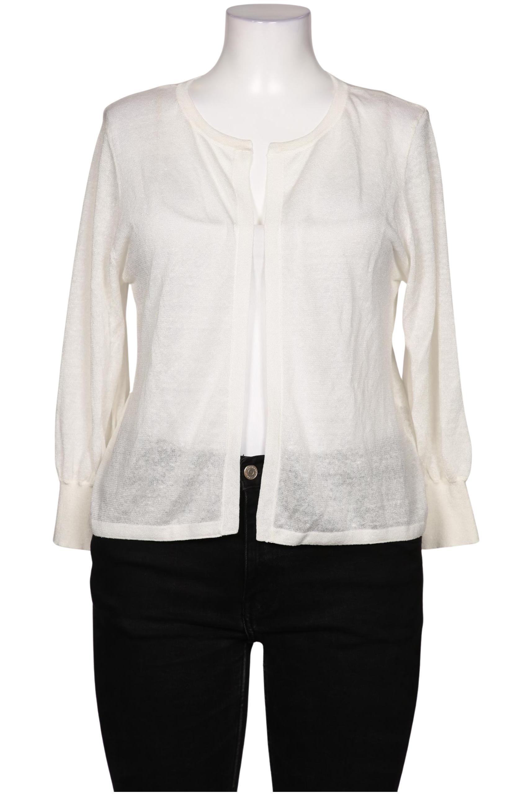 

Hallhuber Damen Strickjacke, weiß, Gr. 44