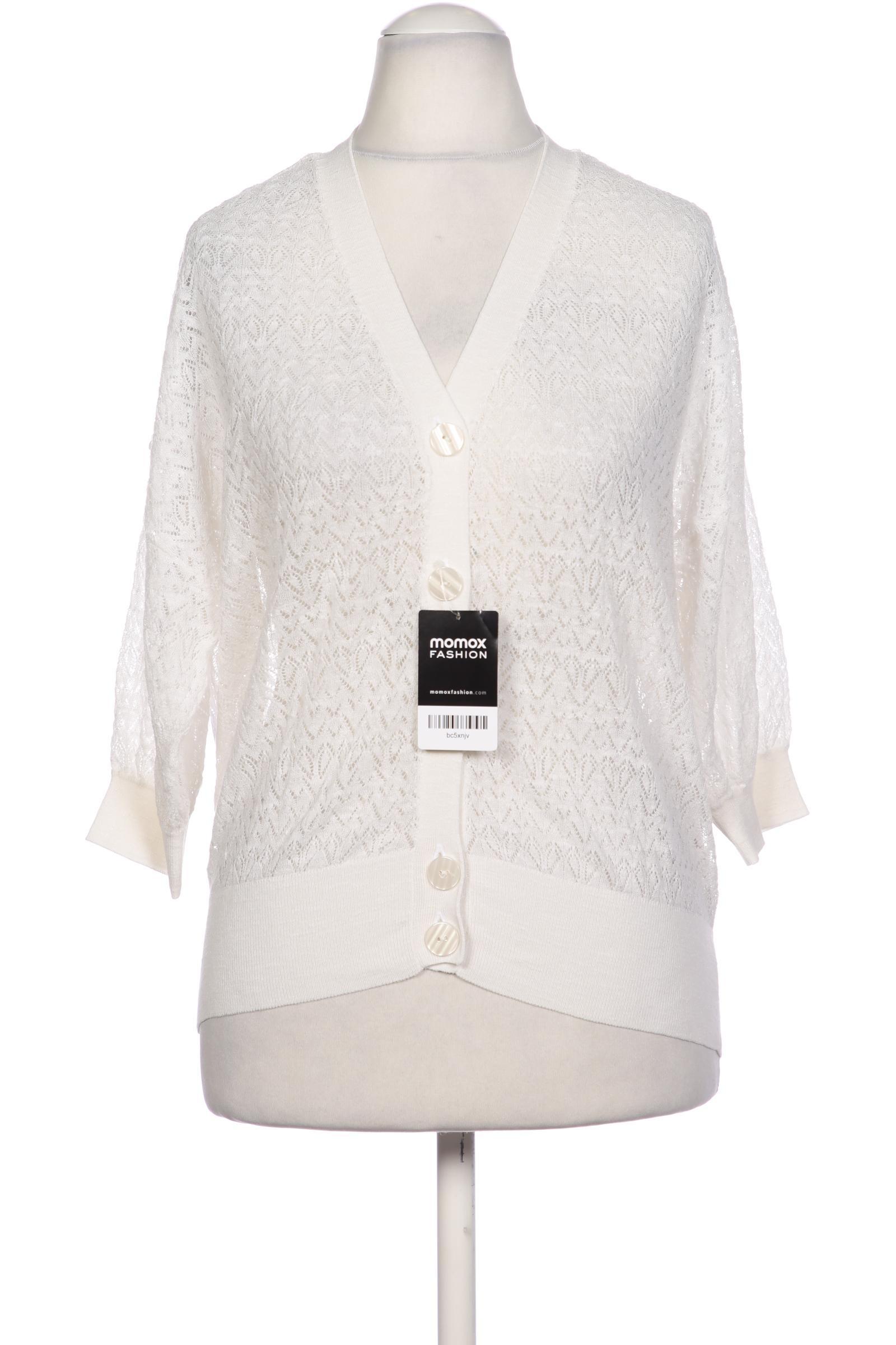 

Hallhuber Damen Strickjacke, weiß, Gr. 36