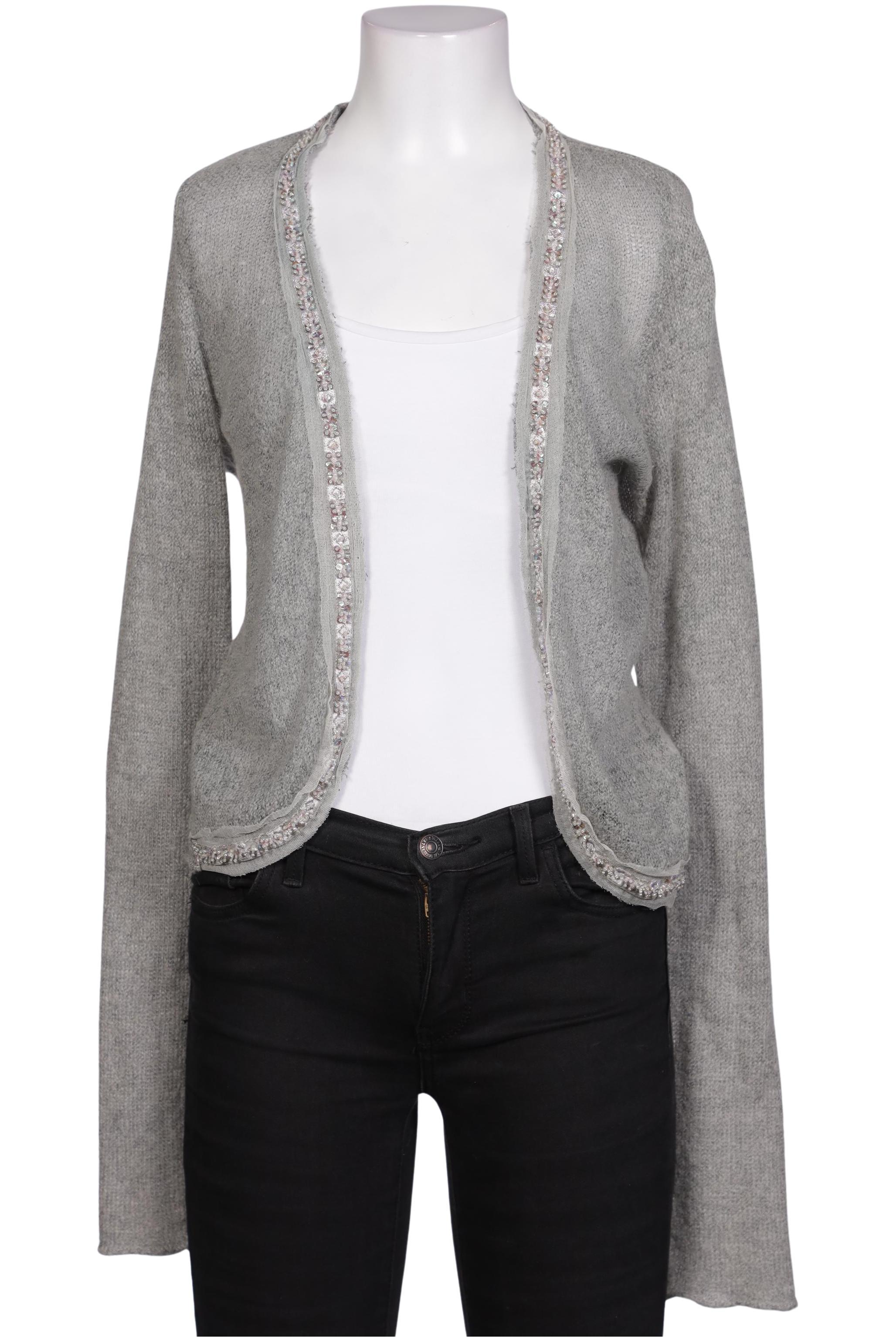 

Hallhuber Damen Strickjacke, grau, Gr. 34