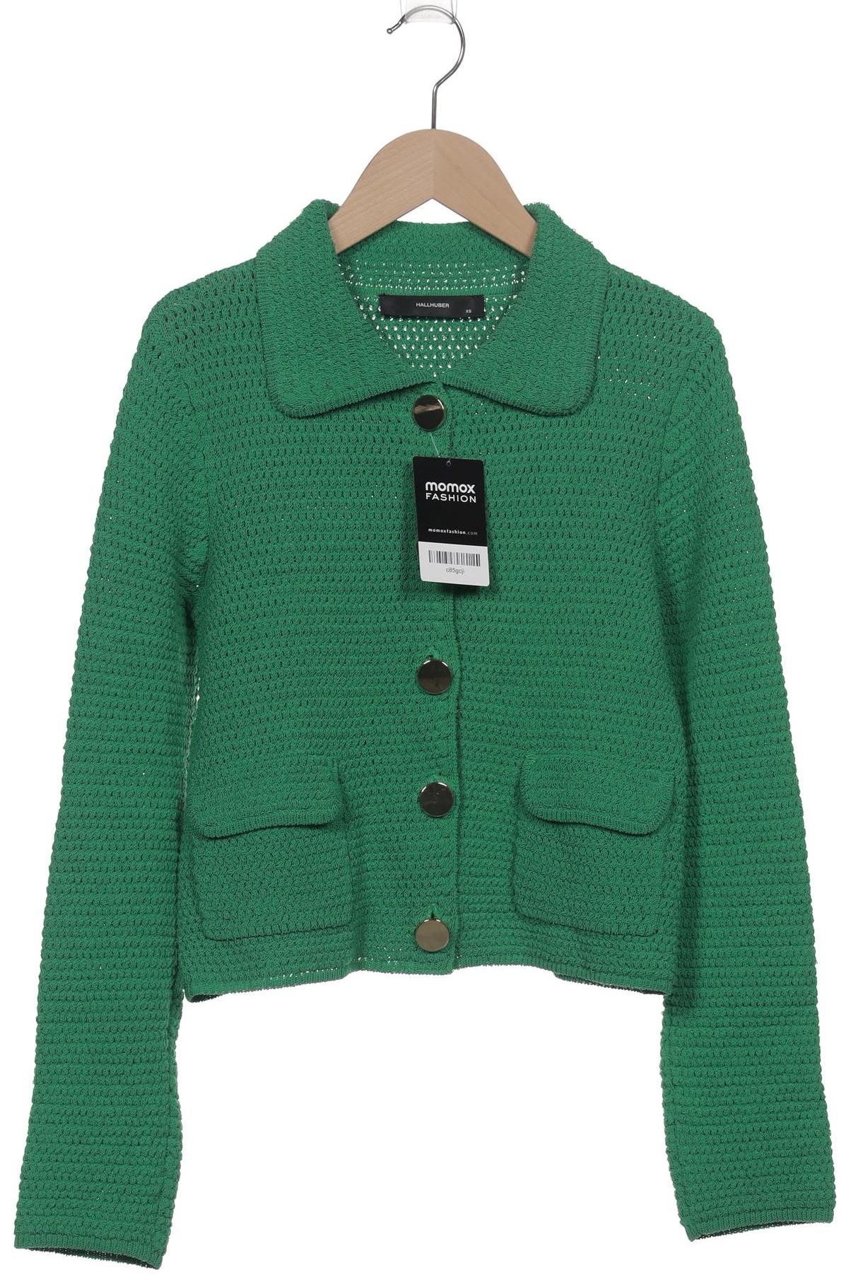 

Hallhuber Damen Strickjacke, grün, Gr. 34
