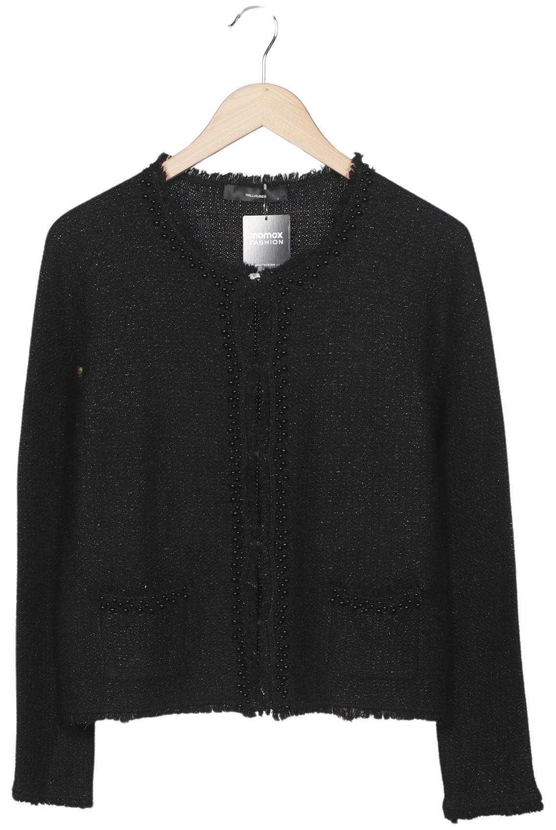 

Hallhuber Damen Strickjacke, schwarz, Gr. 42