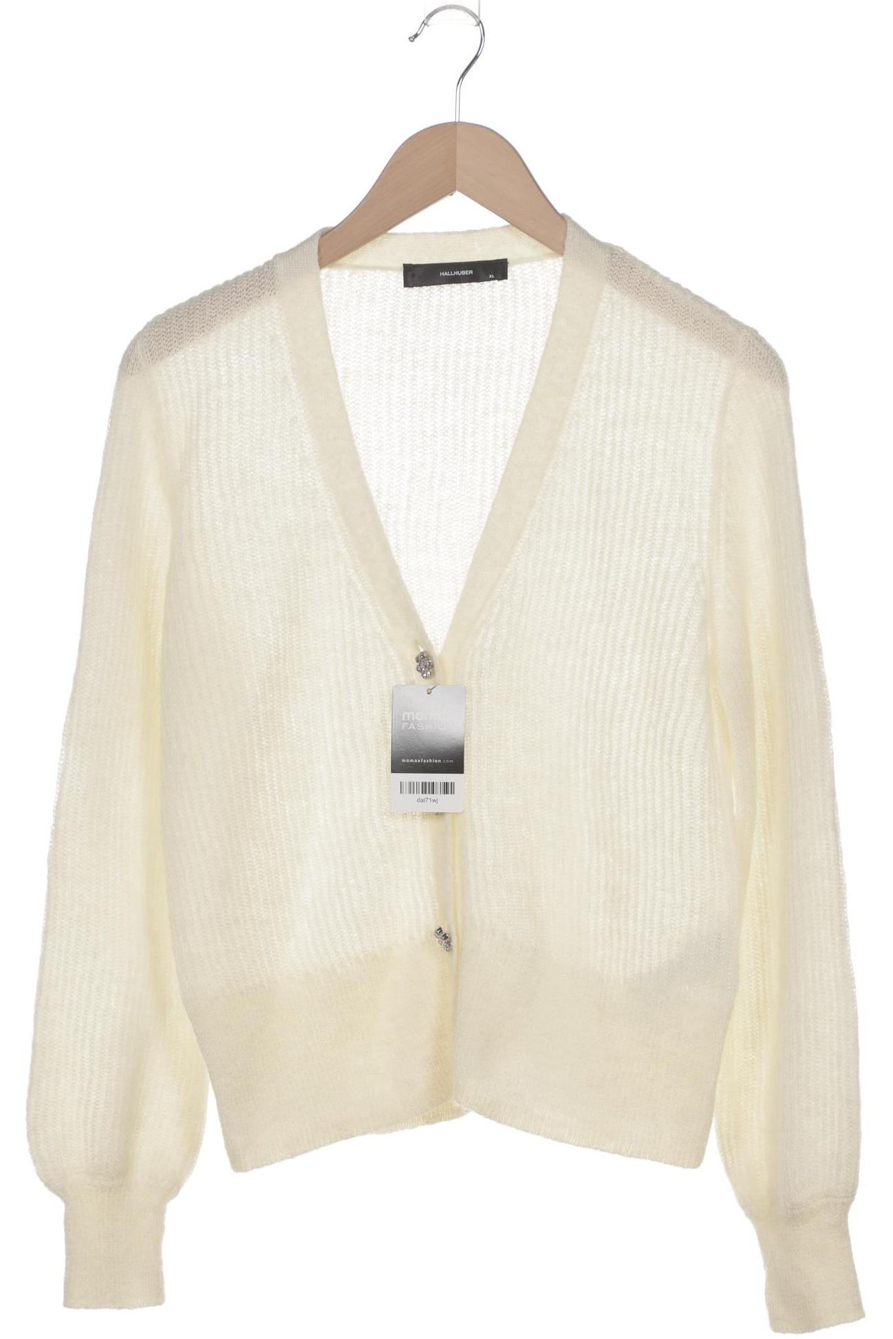 

Hallhuber Damen Strickjacke, cremeweiß, Gr. 44
