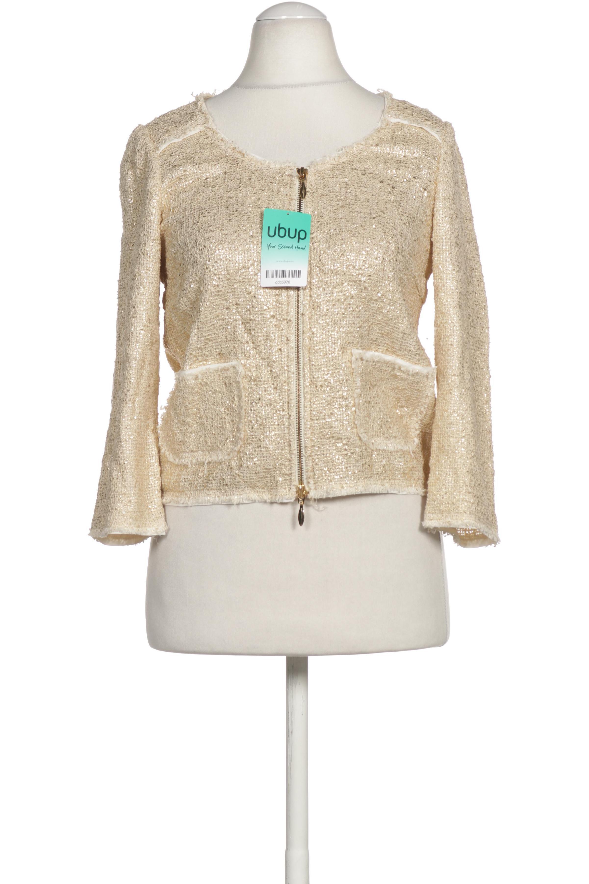 

Hallhuber Damen Strickjacke, gelb, Gr. 34