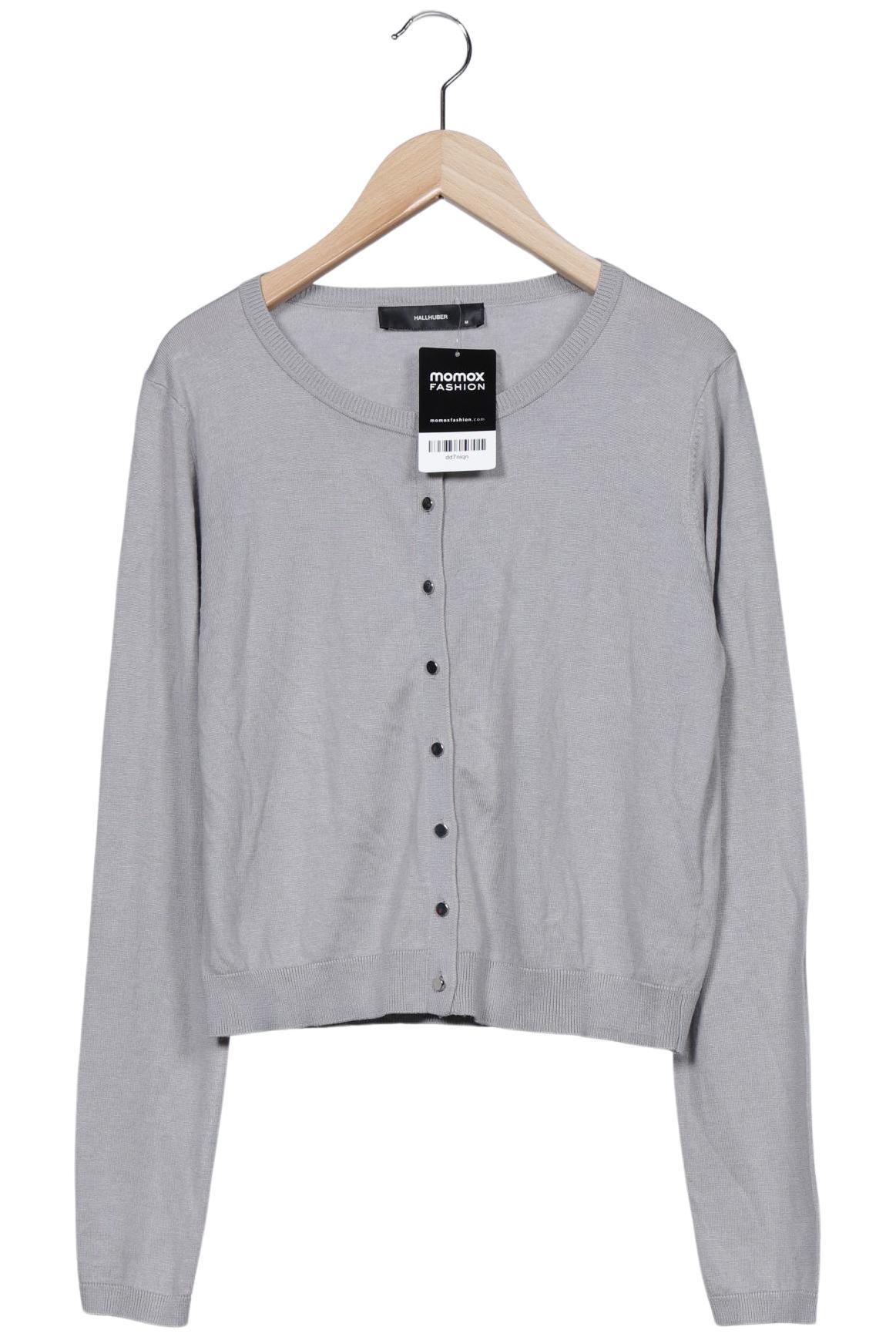 

Hallhuber Damen Strickjacke, grau, Gr. 38