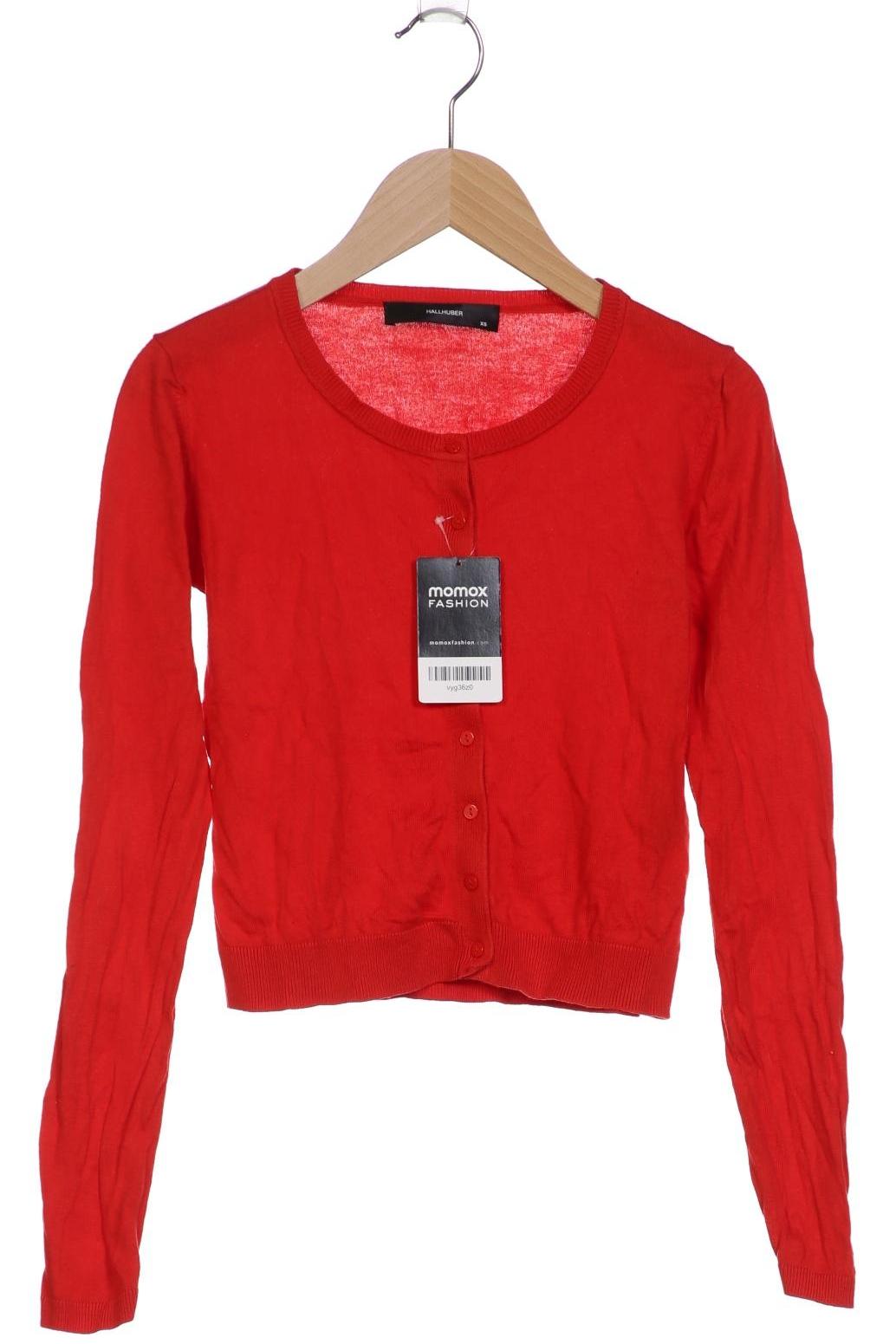 

Hallhuber Damen Strickjacke, rot, Gr. 34