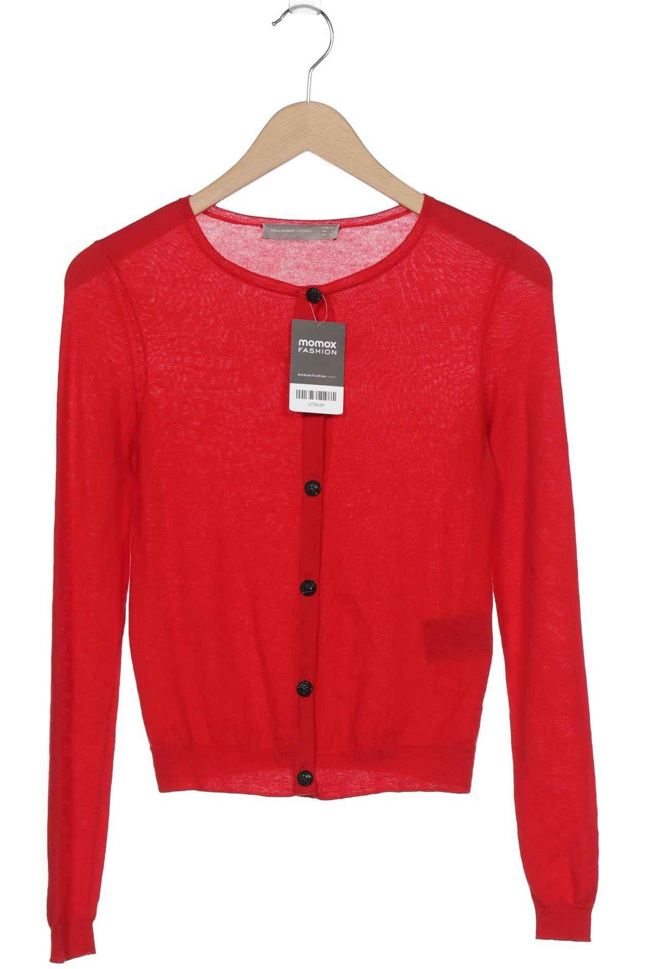 

Hallhuber Damen Strickjacke, rot, Gr. 34